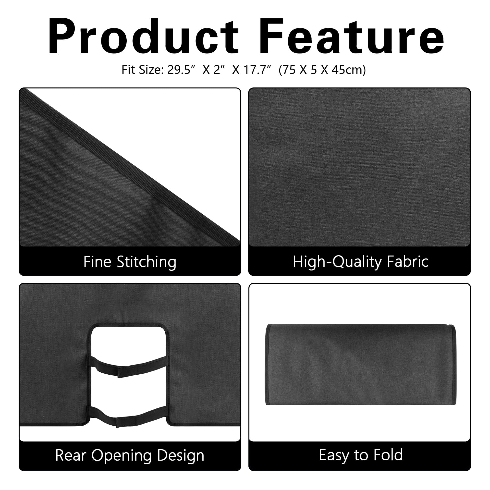 Kingshion Monitor Dust Cover 32 inch Dustproof LCD, LED, HD Panel Case Compatible with 32 inch Samsung, HP, Dell, Smart Monitor Dust Cover Computer Screen Protector,PC,Desktop and TV- Dark Grey - 2