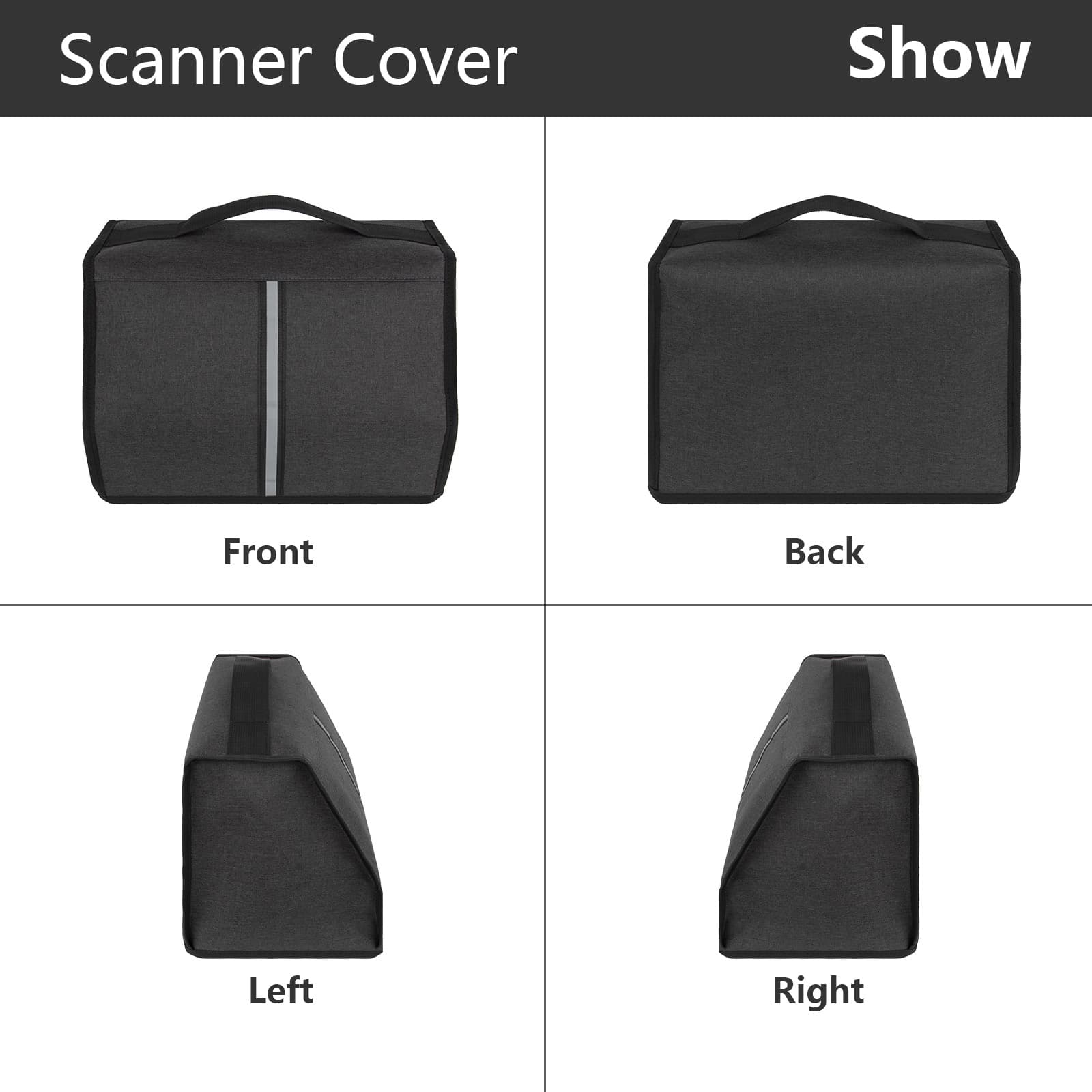 Kingshion Scanner Dust Cover Compatible with Epson FastFoto FF-680W / DS-530 / 770 / 870 / 970 / ES-400W / ES-500W Scanner Protector Wireless High-Speed Photo and Document Scanning System - 3