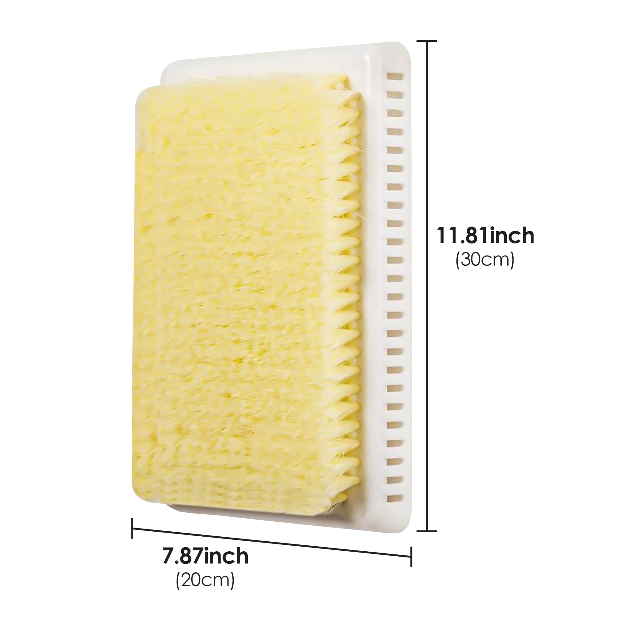 ReignSword Wall Mounted Back Scrubber for Shower, Hands-Free Exfoliating Bath Brush with Dense Bristles, Large Body Scrubber for Men Women - 1