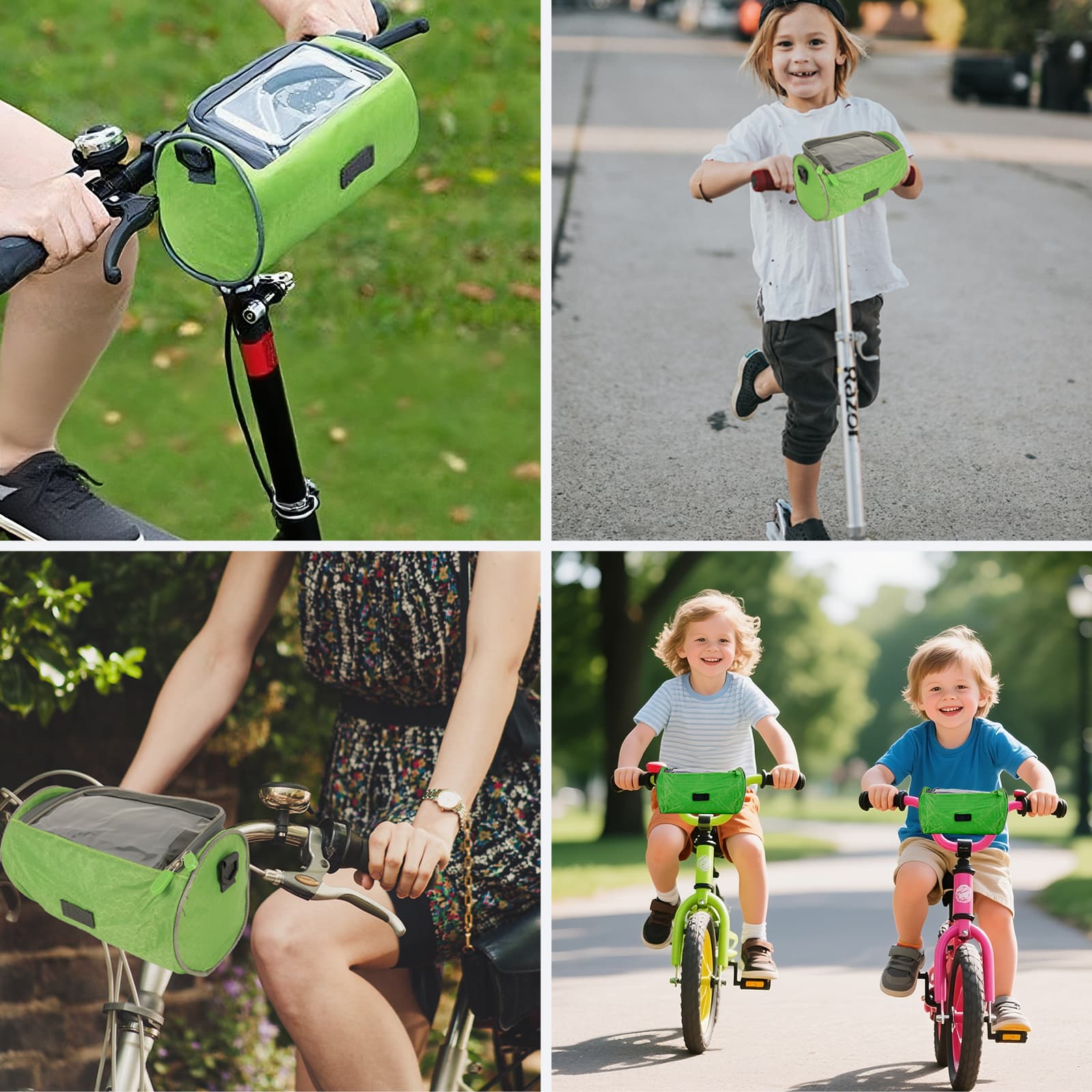 RidingRush Bike Handlebar Bag with Touchscreen, Waterproof Bicycle Front Bag for Phone Storage, Compact Handlebar Pouch for Road, Mountain & Electric Bikes - 7