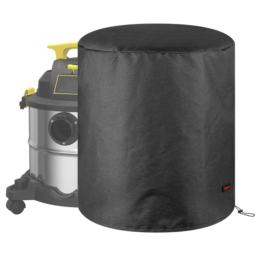 Kingshion Cover for Shop Vac, Shop Vacuum Cover, Heavy Duty Wet and Dry Shop Vacuum Cleaners Dust Cover Compatible with 12-16 Gallon Shop Wet Dry Vacuums - 24''D x 26.5''H (Dark Grey)