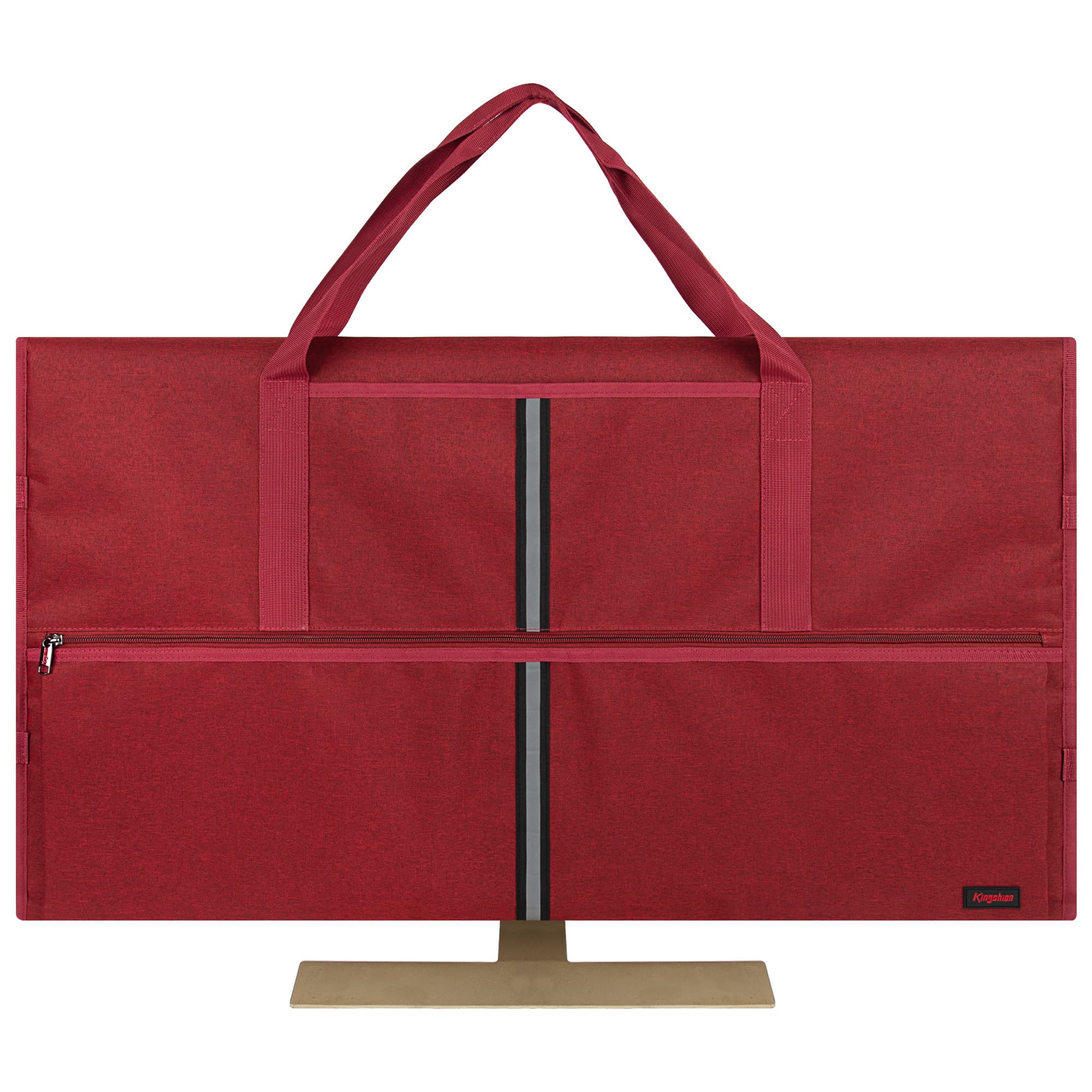 KINGSHION Reisetasche kompatibel mit 32-Zoll-All-in-One-Desktop-Computer und 32-Zoll-Monitor (dunkelrot) - 7