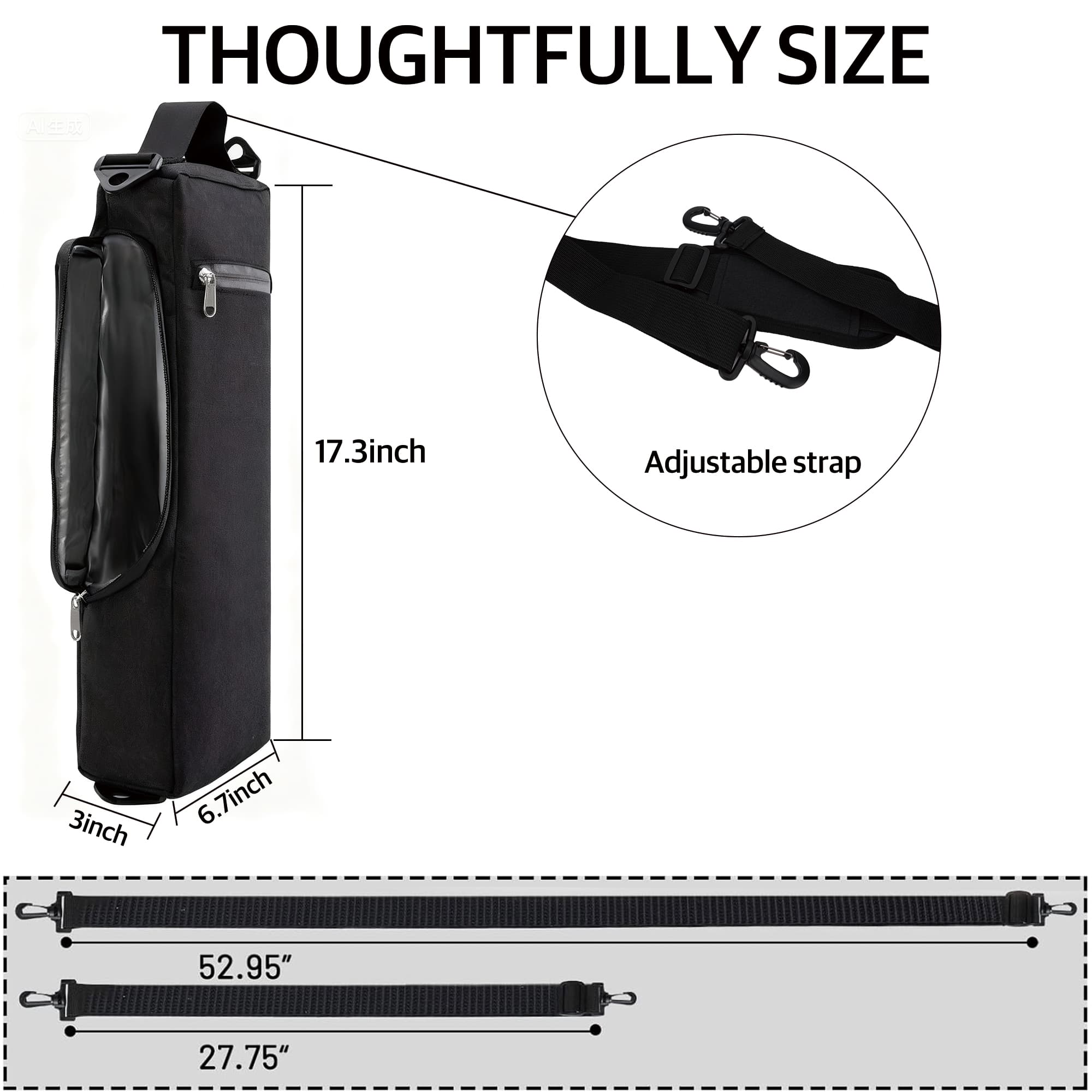 RidingRush Golf Bag Cooler Sleeve for 6 Cans – Slim Insulated Drink Cooler for Golf Bag, Portable Shoulder Beer Cooler, Discreet Beverage Carrier for Golf, Camping & Outdoor Rounds - 4