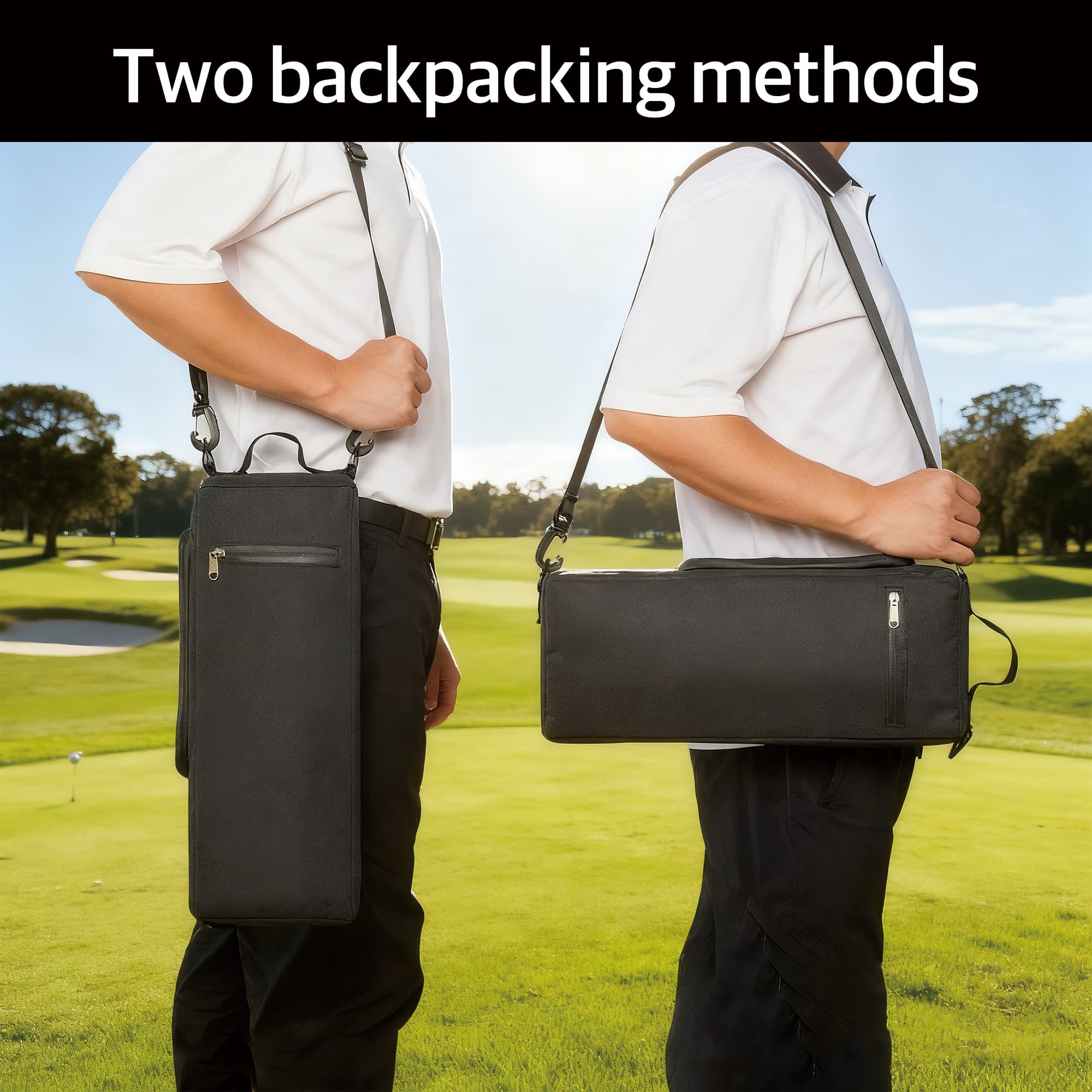 RidingRush Golf Bag Cooler Sleeve for 6 Cans – Slim Insulated Drink Cooler for Golf Bag, Portable Shoulder Beer Cooler, Discreet Beverage Carrier for Golf, Camping & Outdoor Rounds - 5