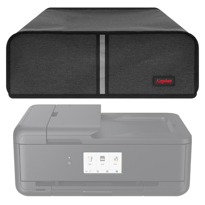 18" Countertop Printer Dust Cover Compatible with Canon PIXMA TS9550, Splash Prevention Pet Hair Proof Protective Cover for Printer - Dark Grey