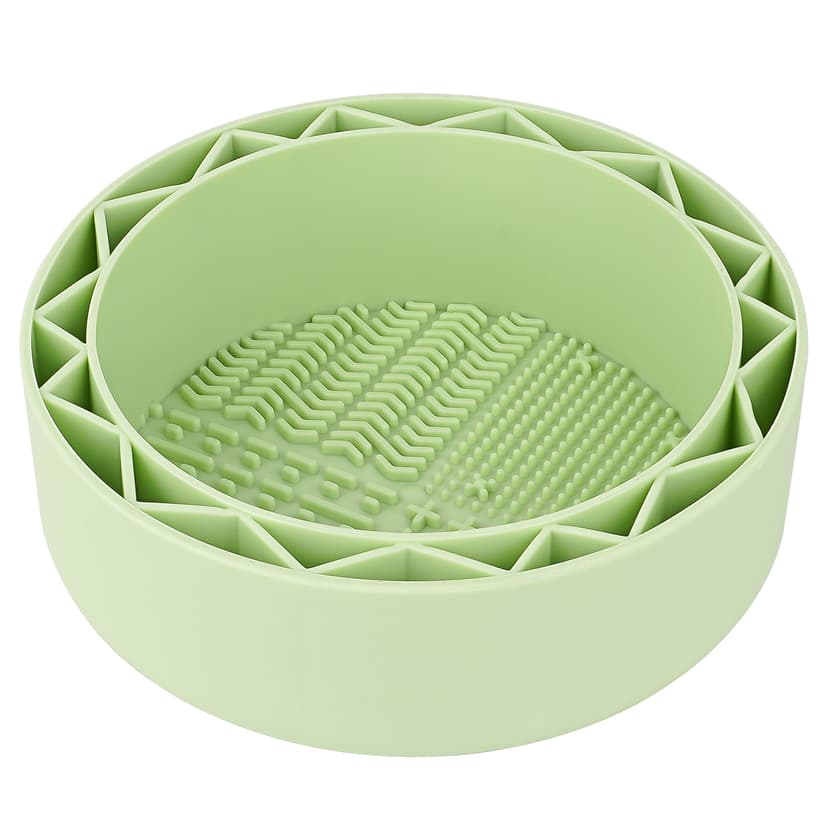 JANKOW Pen Brush Washer, Watercolor Brush Cleaner, Silicone Brush Bowl Clean, Brush Holder Cleaner, Watercolor Painting Water Cup for Acrylic Oil Painti (Green)