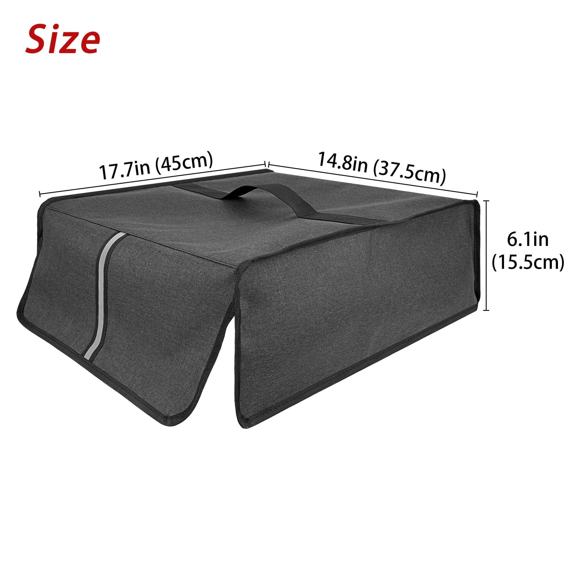 Kingshion Printer Dust Cover Compatible with HP Envy 6020e / 6055e / 6065e / 6075 / 6155e / 6455e / 6458e /  6555e, Smart-Tank 5000, DeskJet 2755e / 2855e / 3630 / 5055 Printer - Dark Grey - 1