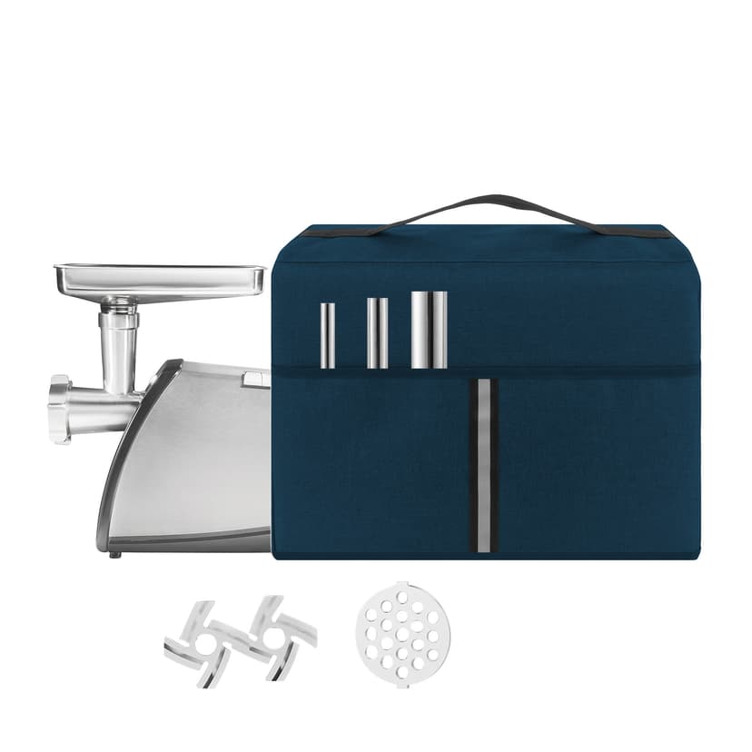 Kingshion Electric Meat Grinder Dust Cover, Heavy Duty Meat Mincer Dust Cover, Sausage Stuffer Maker Dust Cover, Food Grinder Dust Cover, Compatible with Most Electric Mixers - Dark Blue