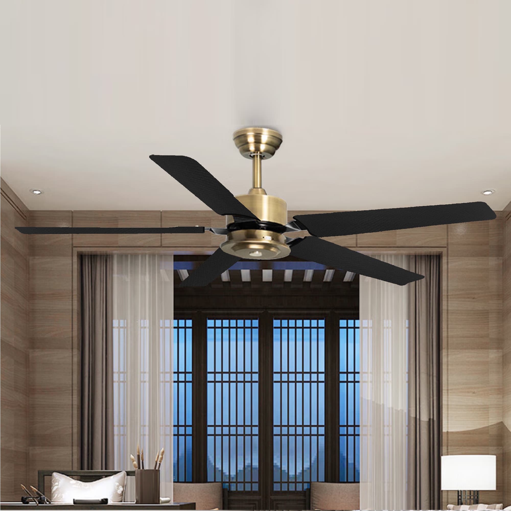 5 Pack Fan Blade Covers Suitable for Most Ceiling Fan Blades- Fits fan blades 5-6 " wide, 19.5 - 22" long - 5