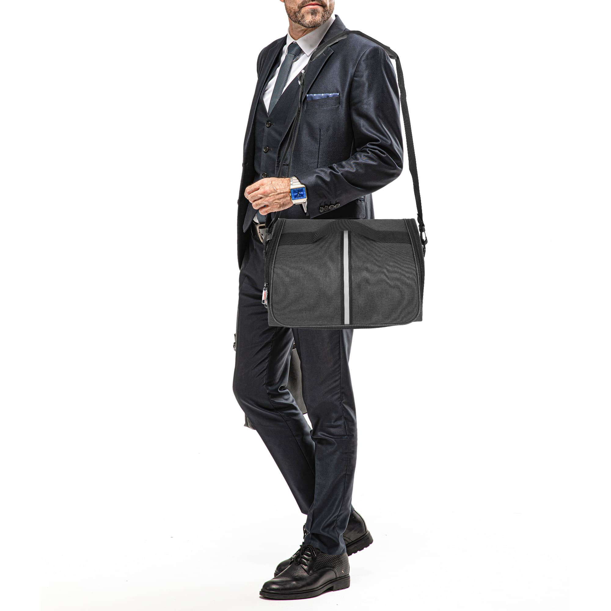 Kingshion Document Scanner Carrying Case Bag Compatible with Fujitsu iX1400, iX1500, iX1600, Fi series, Plustek, Brother and Raven Scanner Use - Dark Grey - 5