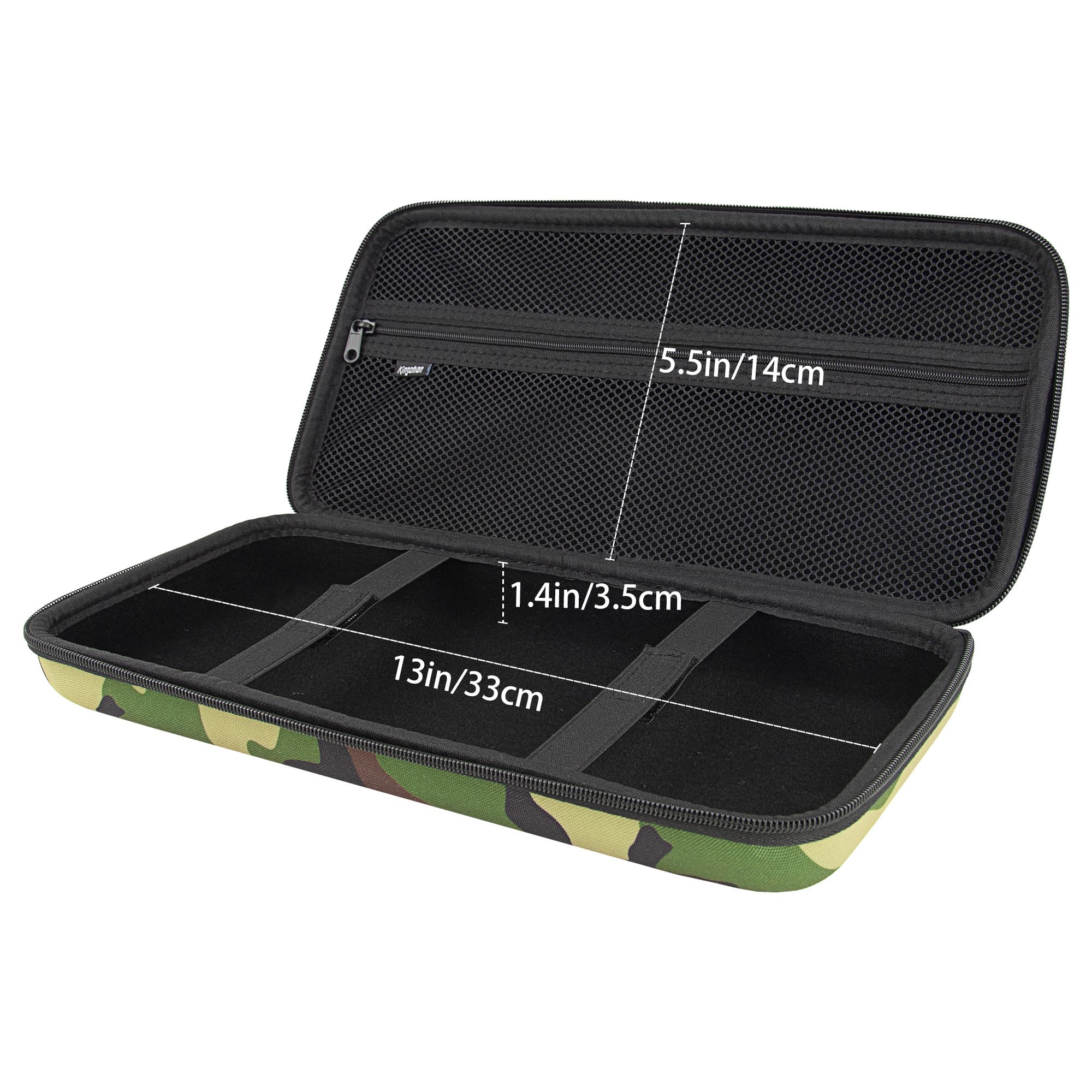 Kingshion Hard Shell Travel Bag, 75% Keyboard Case Compatible with Keychron K2,Melgeek,Logitech POP Keys Mechanical,MX Mechanical Mini Wireless Keyboard,84 Key Wireless Portable Keyboard - Camouflage - 5