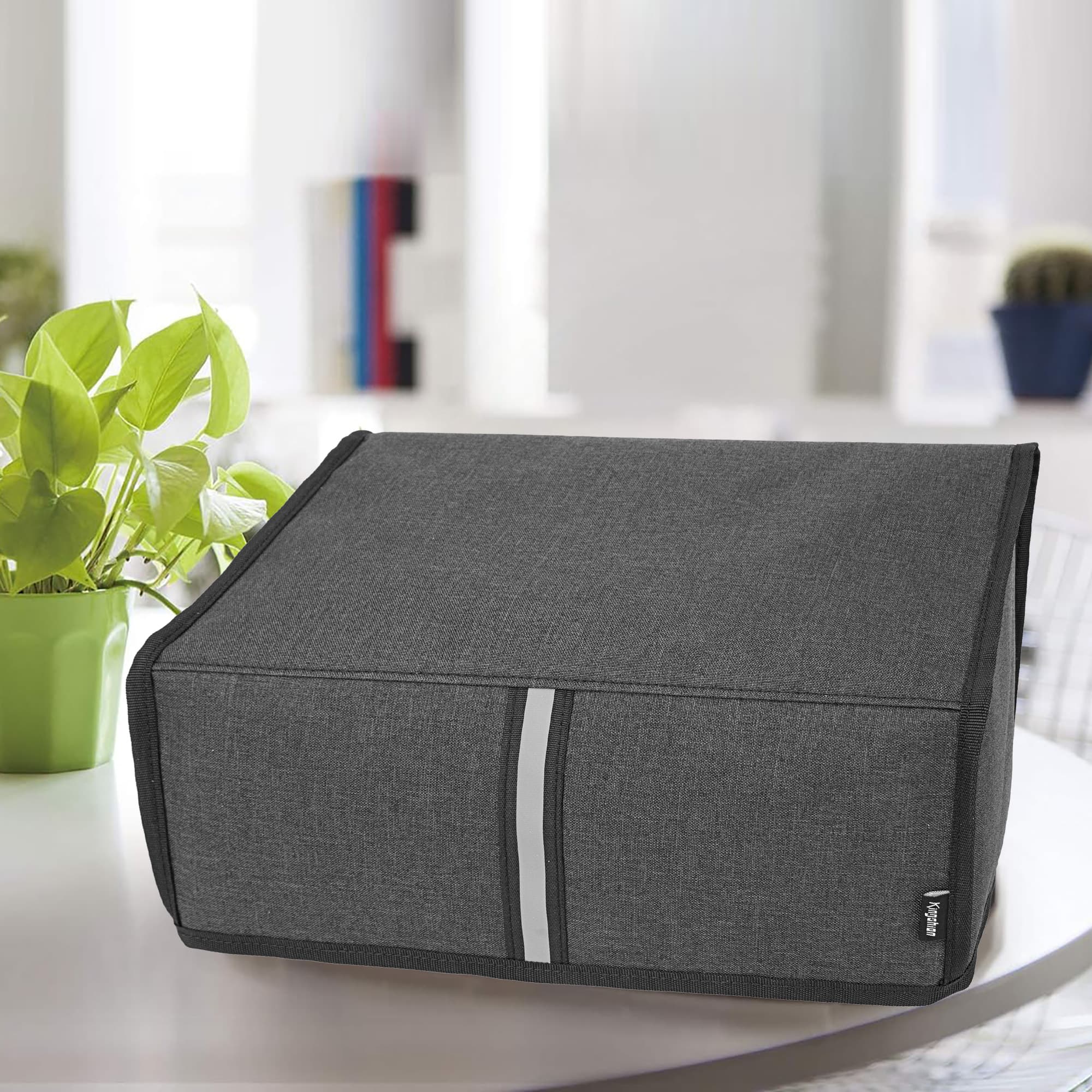 Kingshion Heavy Fabric Scanner Printer Dust Cover with Pearl Cotton Inner Compatible with Fujitsu ScanSnap iX 500, iX 1400, iX1500, iX 1600 Document Scanner, Dark Grey - 5