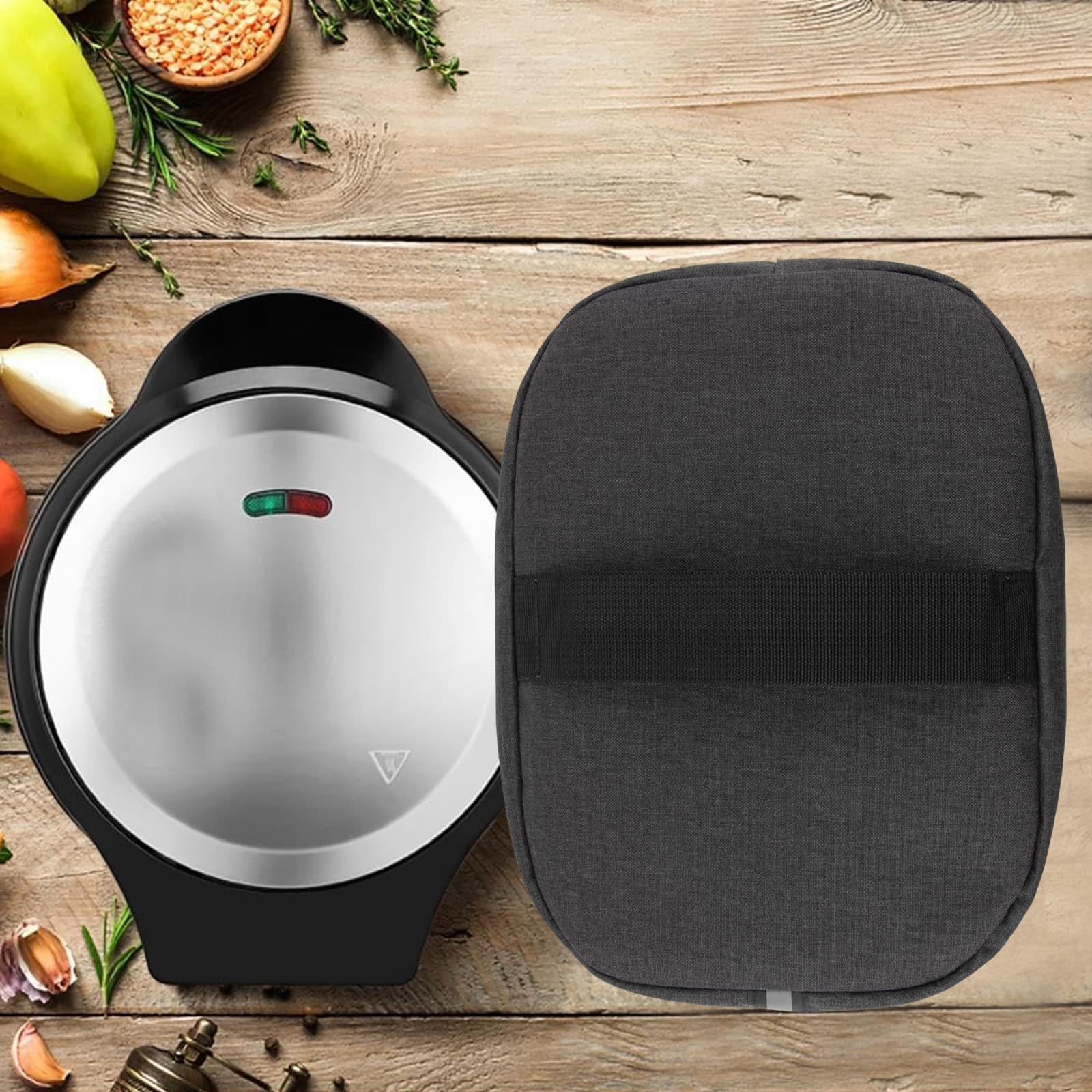 Kingshion Non-Stick Omelet & Frittata Maker Cover, Omelet Maker Dust Cover Compatible with Holstein Housewares - Non-Stick Omelet & Frittata Maker - Dark Grey - 5