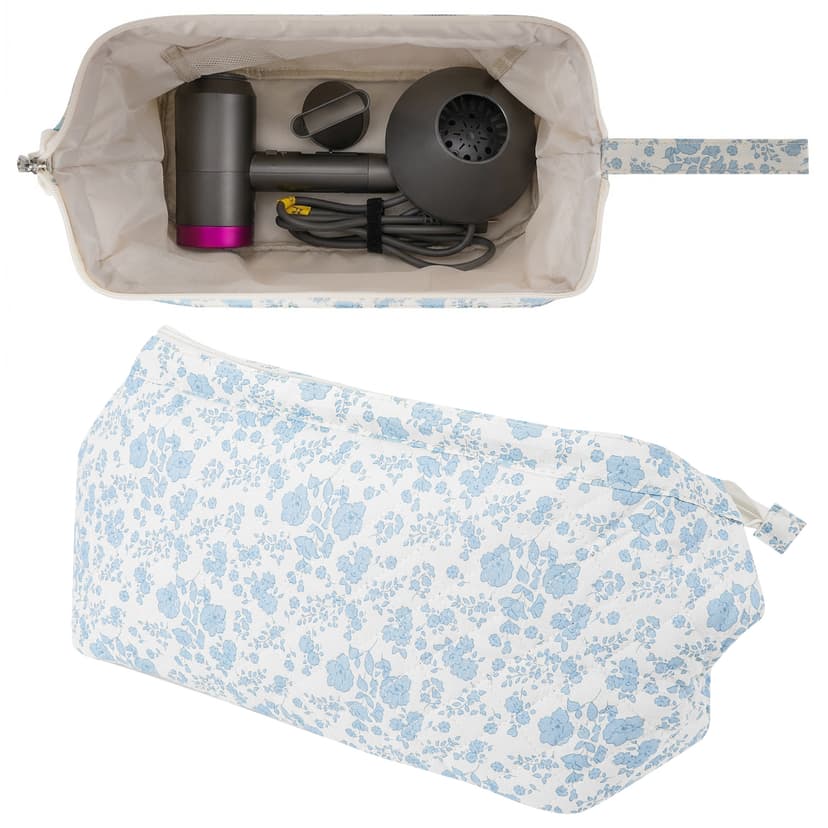 ReignSword Hair Tools Travel Bag Compatible with Shark FlexStyle, Dyson Airwrap, Revlon Hairdryer Case, Hair Styling Accessories Storage Waterproof Organizer (Floral)