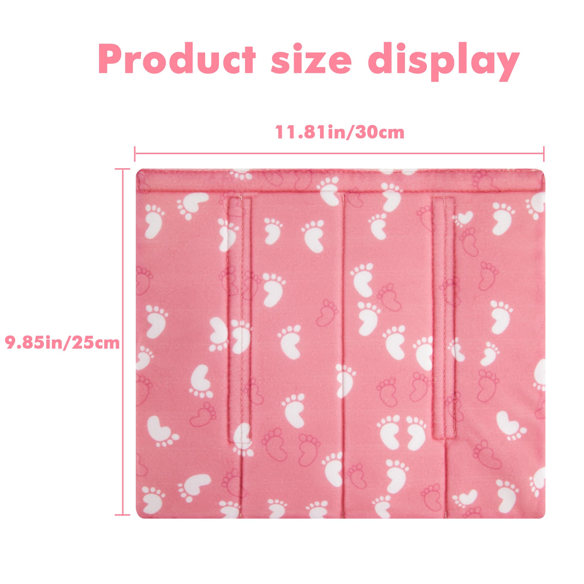 5Pcs Bunk Bed Ladder Pads, 30 x 25cm Bunk Ladder Cover with 10 Adjustable Straps, Comfortable Step Pads for Loft Bed, Suitable for Safe and Comfortable Climbing, Pink Foot - 1