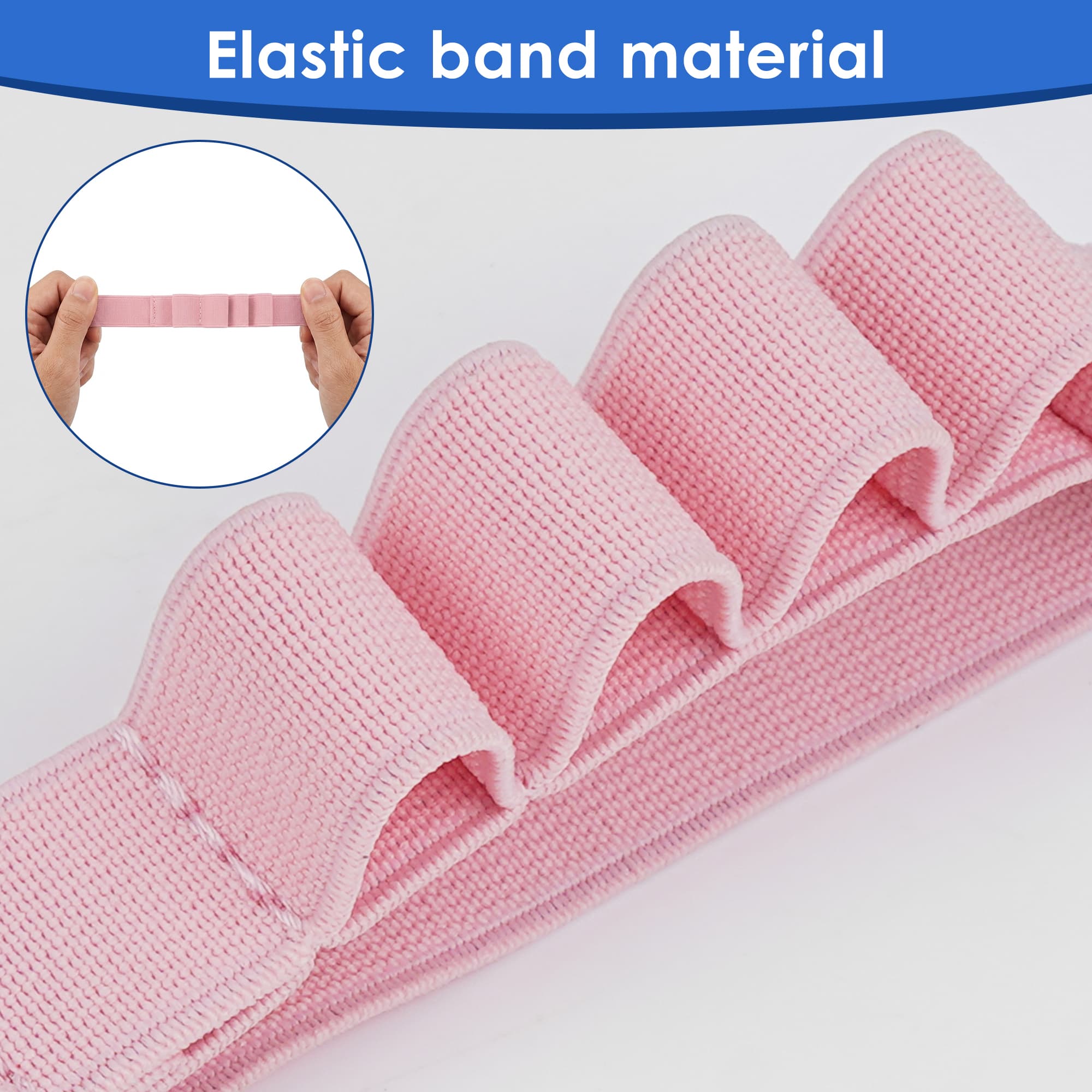 ReignSword Elastic Pen Holder for Notebook, 5 Pack Stretchy Pencil Holder Band, Adjustable Pen Loop Bookmark for Journals Planners Notebooks Office Supplies - 6