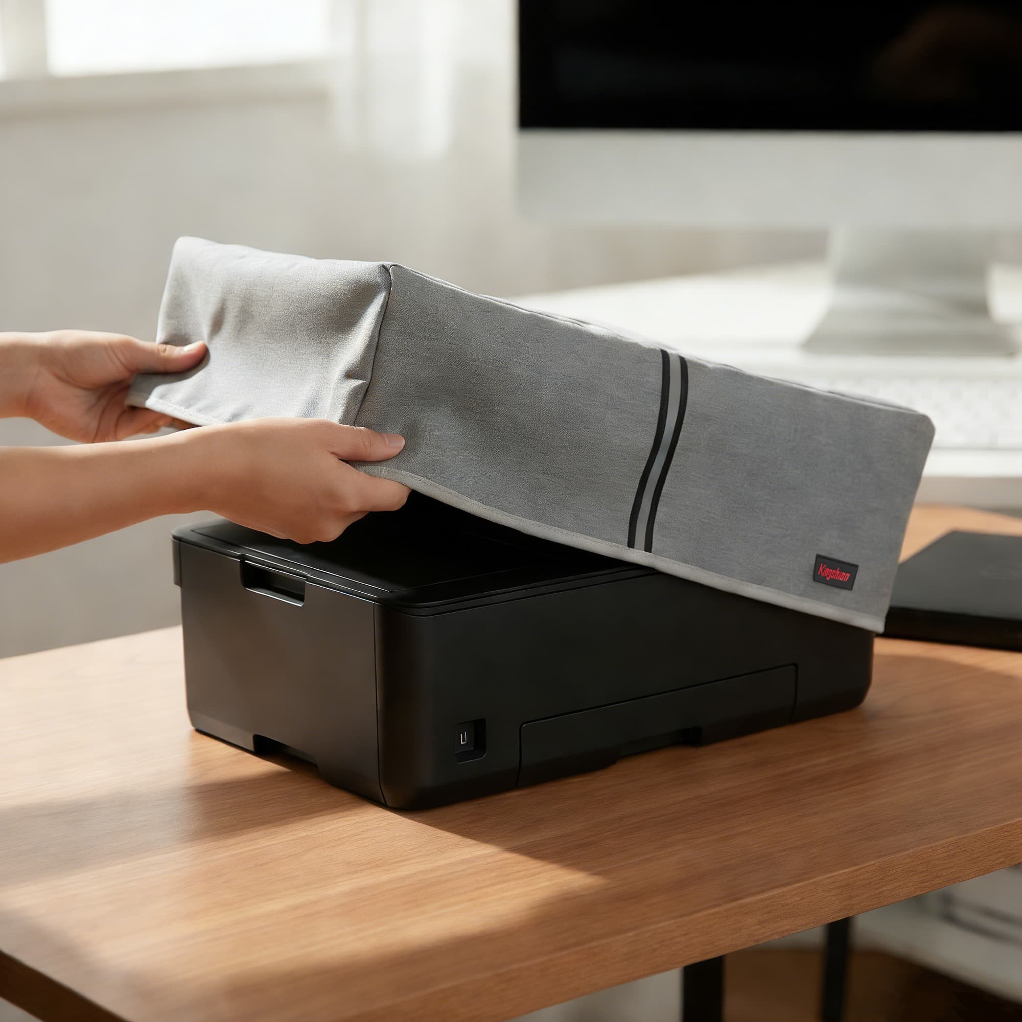 Scanner Dust Cover Protector Compatible with Epson V700/V750/V750- m Pro/V800/V850 Photo Film Scanner (Light Gray) - 3