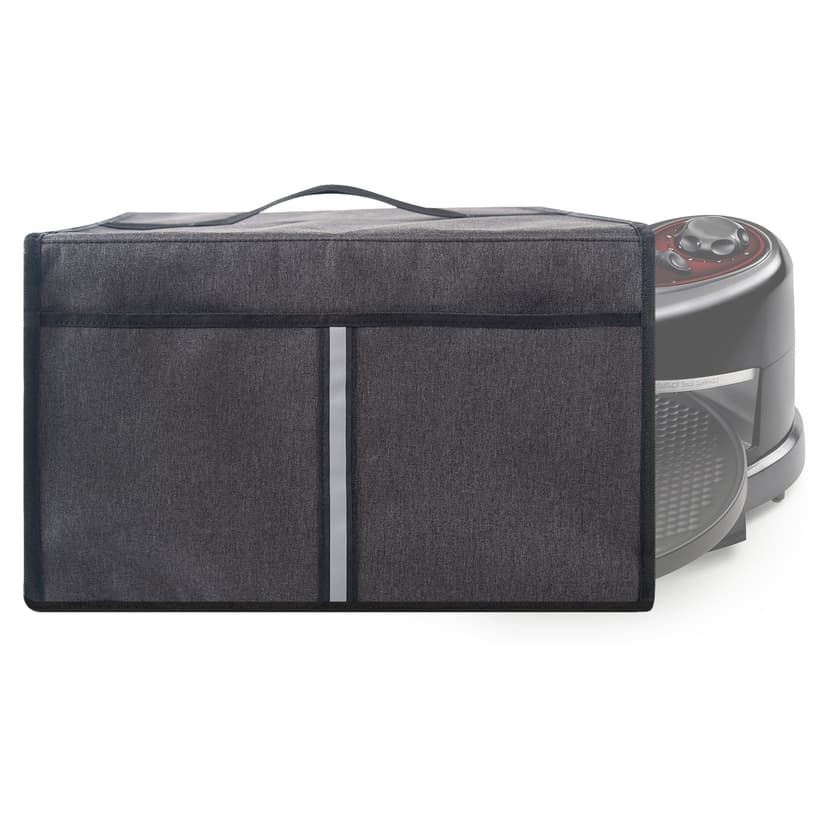 Pizza Rotating Oven Cover, Heavy Duty Fabric Dust Cover Compatible with Presto 03430 Pizzazz Plus Rotating Oven, Easy to Clean & Storage - Dark Gray
