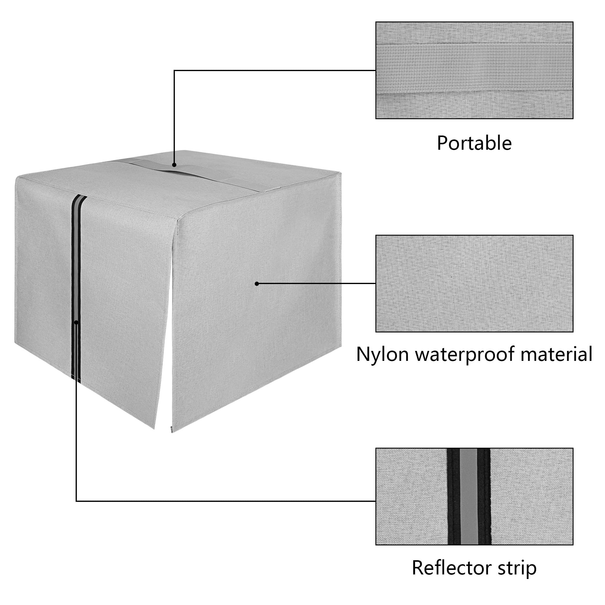 Kingshion Printer Dust Cover Compatible with Brother printers, HP printers, Printer Dust Cover for Brother MFC-L2710DN/L2750DW and HP CP-L2530DW/L2550DN - Light grey - 2