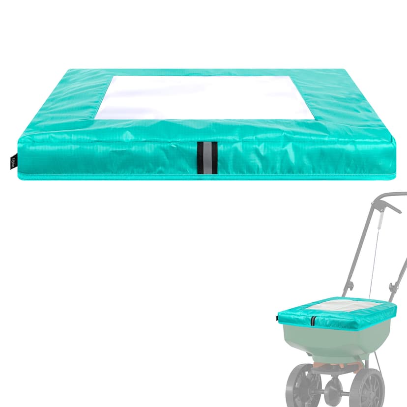 Kingshion Universal Spreader Cover - Waterproof PVC Hopper Cover with Transparent Window, Compatible with Agri-Fab 69712 & Model 85-100 (Broadcast/Salt/Fertilizer, Green)