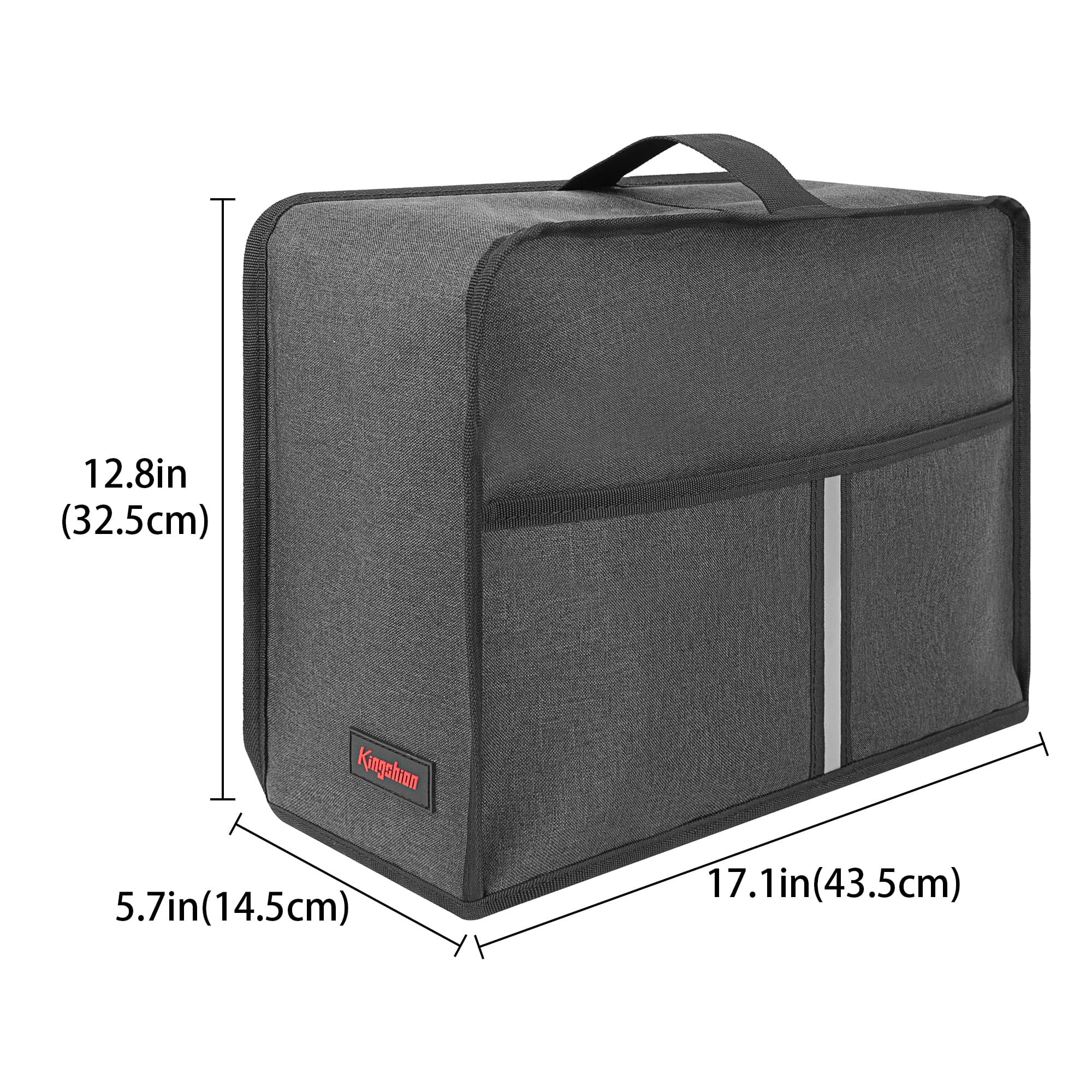 Kingshion Dust Cover Compatible with Nespresso Vertuo Next Deluxe Coffee, Nespresso Vertuo Plus Deluxe Coffee,The Pearl Cotton Inside Enhances Protection of The Machine -Dark Grey - 2