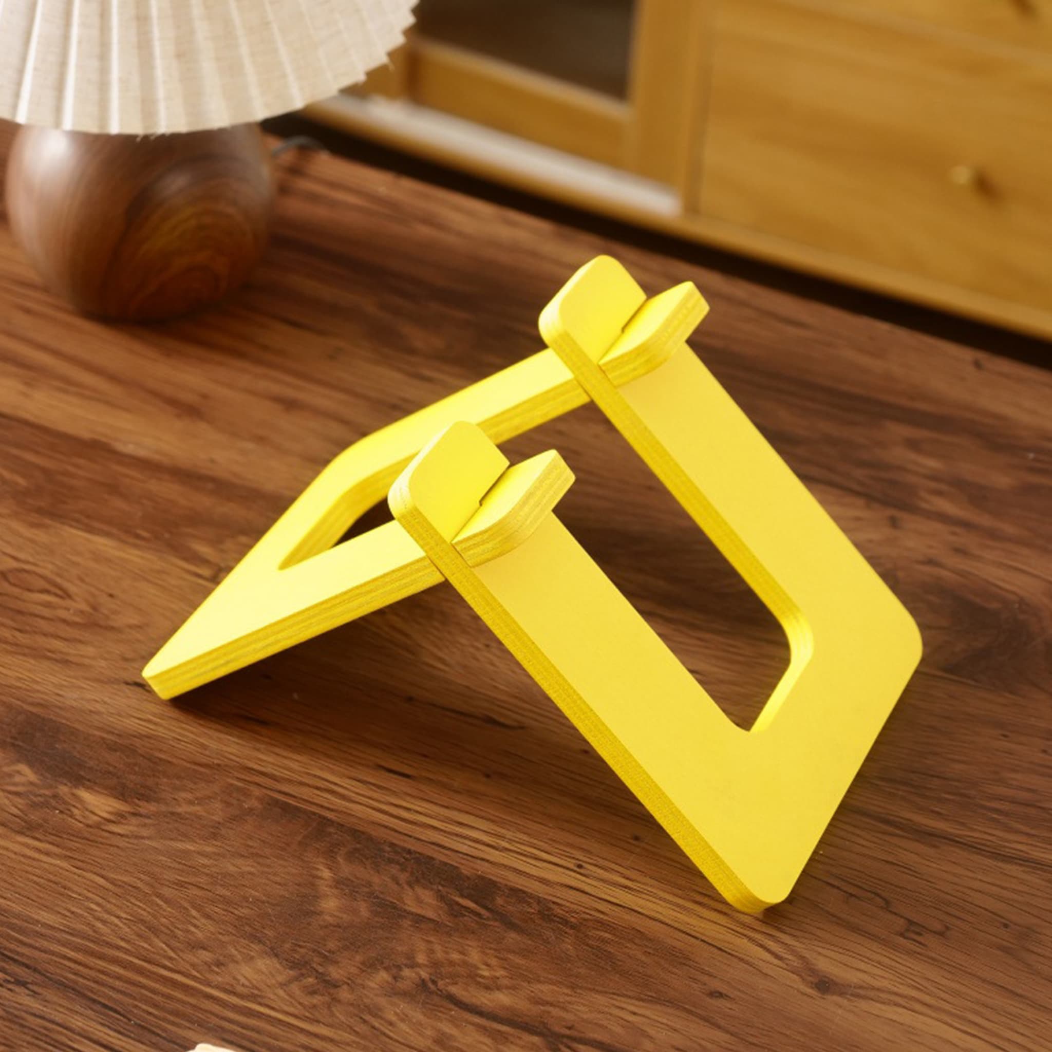 RidingRush Wooden Balance Bike Stand for Kids – Floor Display Rack for Toddler Balance Bikes – Portable Bicycle Holder Stand for Home and Garage Storage (Yellow) - 4