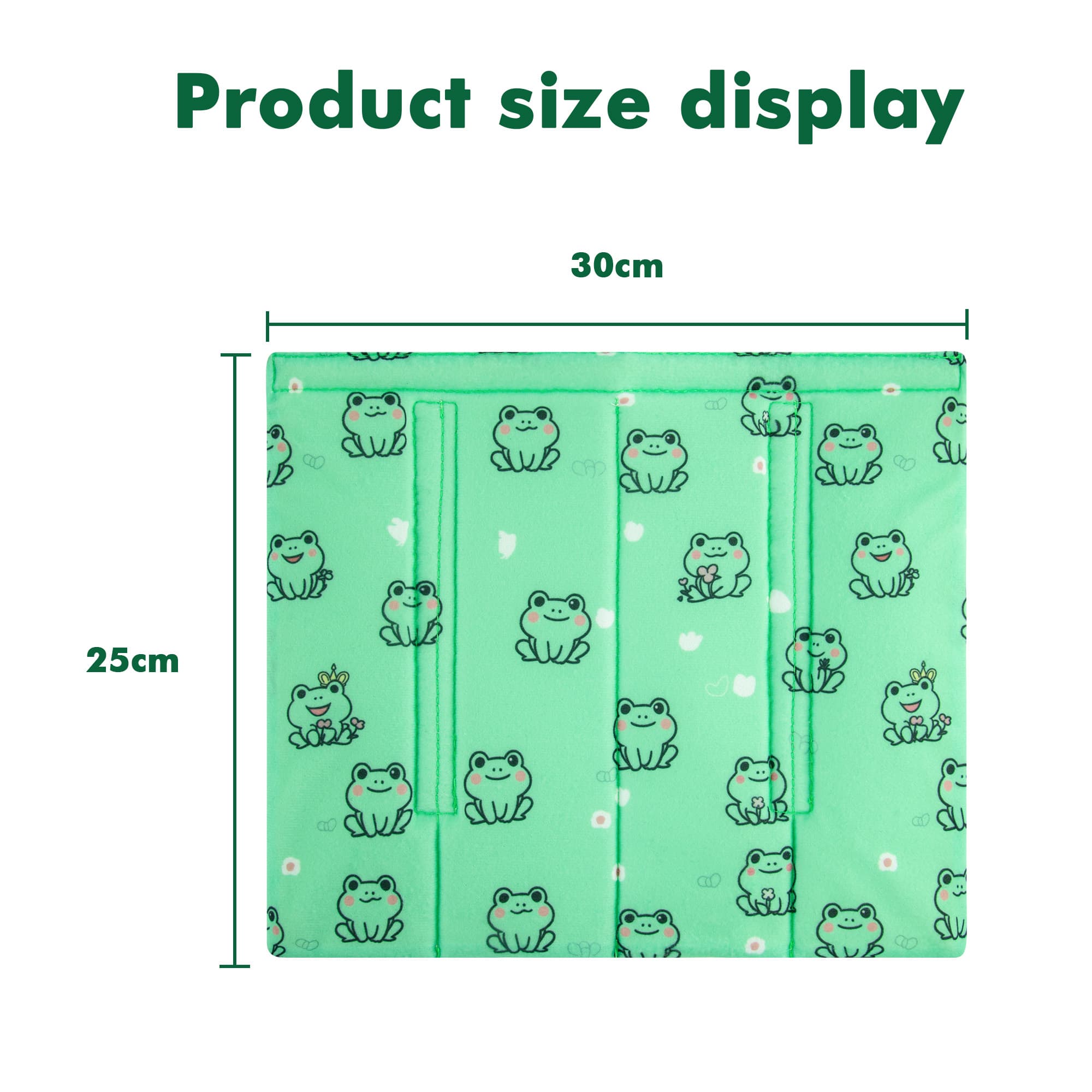 4Pcs Bunk Bed Ladder Pads, 30 x 25cm Bunk Ladder Cover with 8 Adjustable Straps, Comfortable Step Pads for Loft Bed, Suitable for Safe and Comfortable Climbing, Green Frog - 2