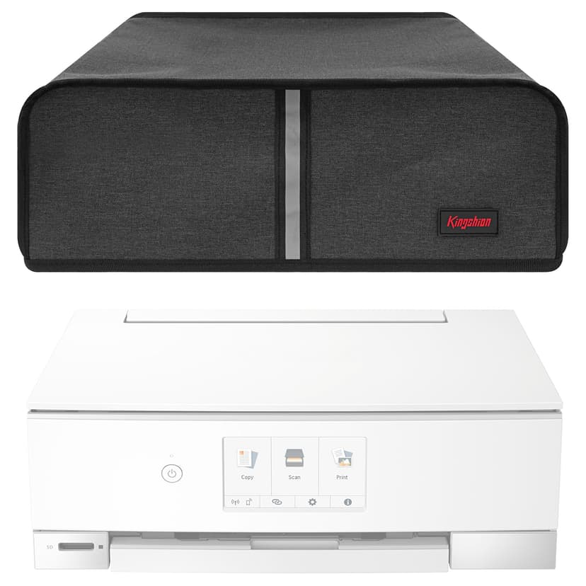 15" Countertop Printer Dust Cover Compatible with Canon PIXMA TS8350a、PIXMA TS8351a、PIXMA TS8352a, Splash Prevention Pet Hair Proof Protective Cover for Printer - Dark Grey