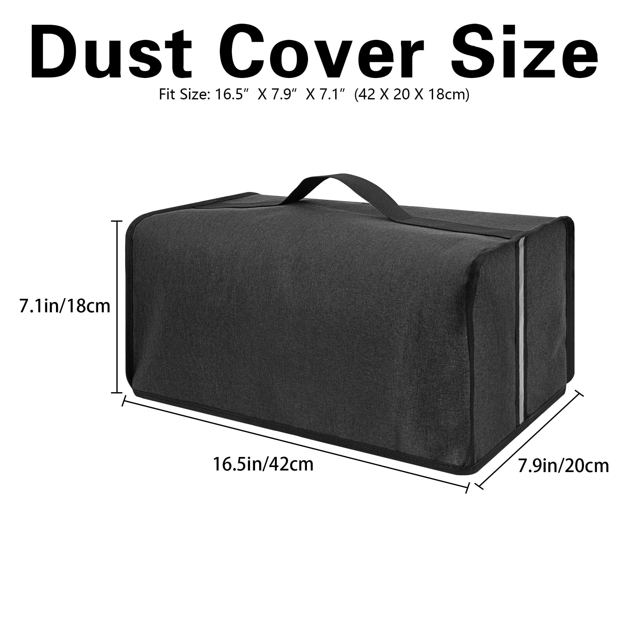 Toaster Cover Compatible with Mueller UltraToast 4 Slice MT-110ss/Elite Gourmet ECT-3100 Long Slot 4 Slice Toaster,Waterproof Heatproofant Dustproof Protective Case Heavy Duty Cover-Dark Grey - 1