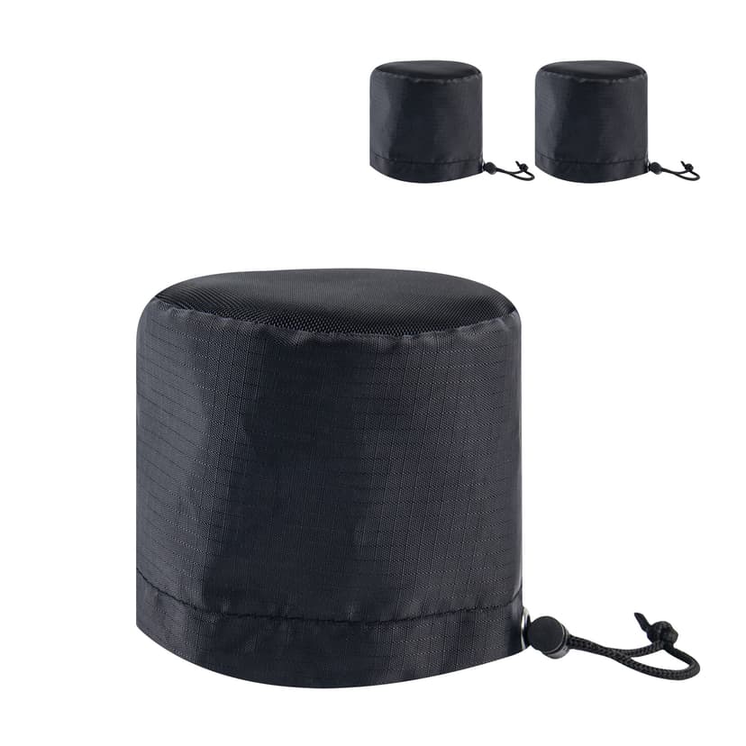 2 Pack 8 Inch Grow Tent Vent Cover, Premium Polyester Fabric Cap with Nylon Air Mesh and Adjustable Drawstring for Grow Tent Vent Secure Attachment
