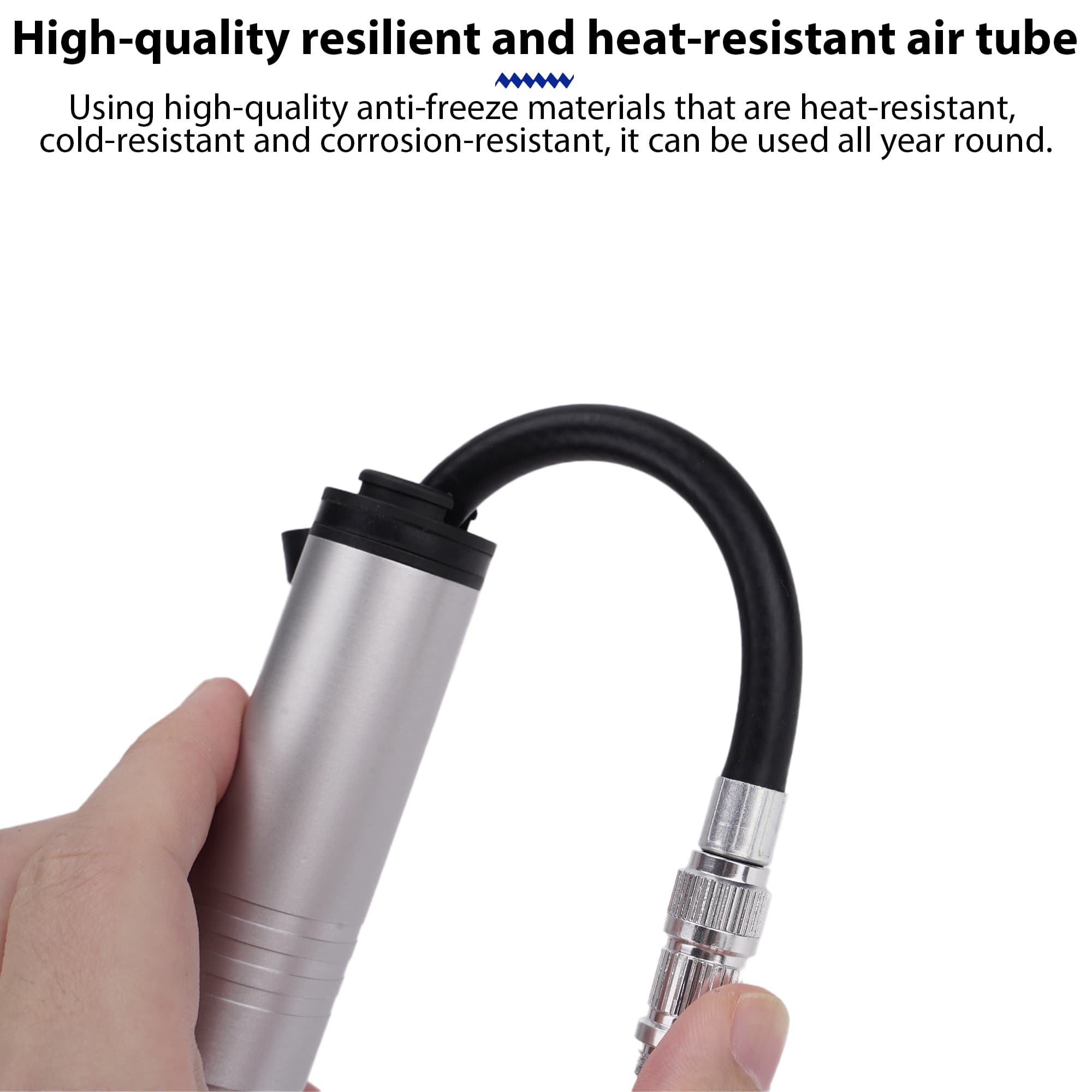 RidingRush Mini Bike Pump – Portable Bicycle Air Pump, Lightweight and Compact, Presta & Schrader Valve Compatible, Great for Road Bikes, Mountain Bikes, and E-Bikes, Easy to Carry and Use - 3