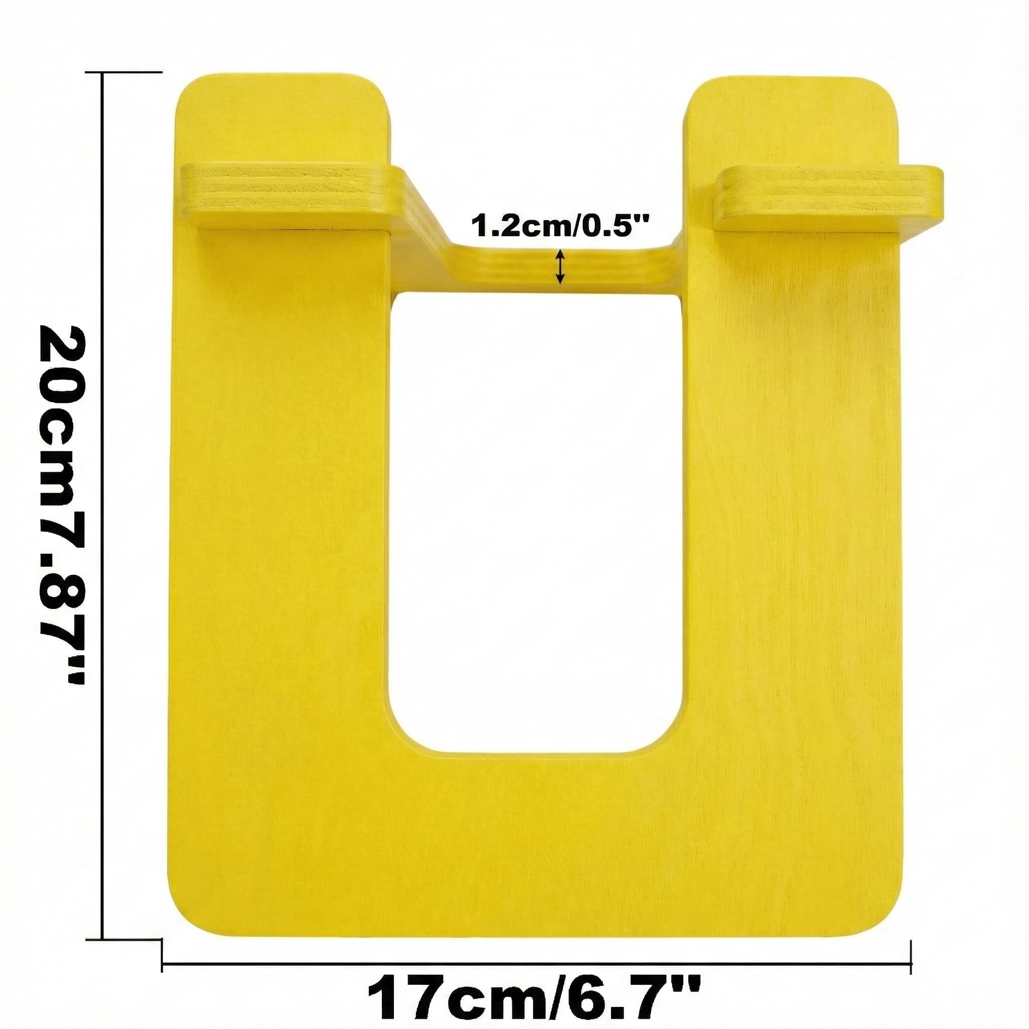 RidingRush Wooden Balance Bike Stand for Kids – Floor Display Rack for Toddler Balance Bikes – Portable Bicycle Holder Stand for Home and Garage Storage (Yellow) - 2