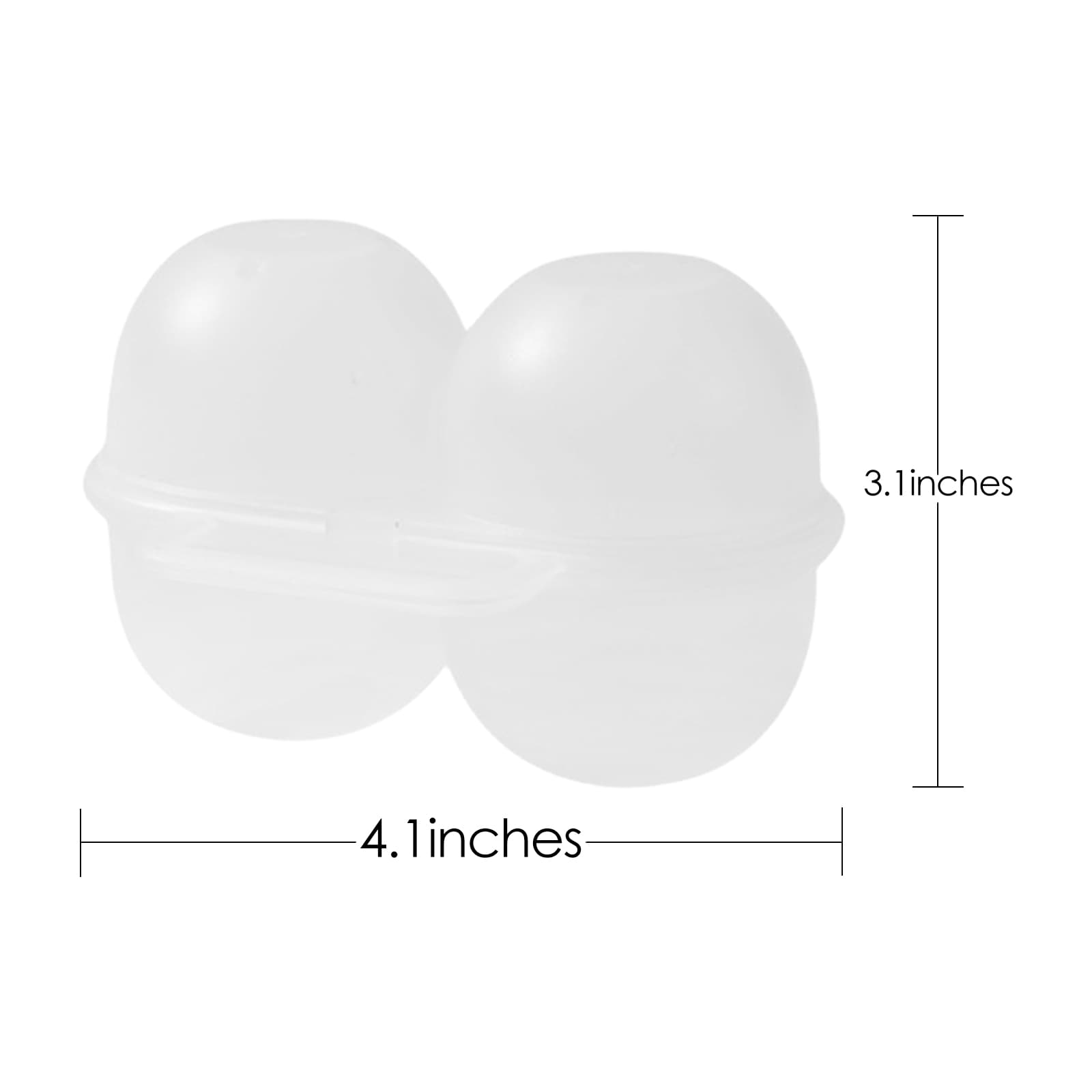 JANKOW 2 Egg Holder Container Portable Plastic Egg Holder Case - Shockproof and Secure Egg Storage Rack for Outdoor Use (1 Pcs & Climbing button) - 2