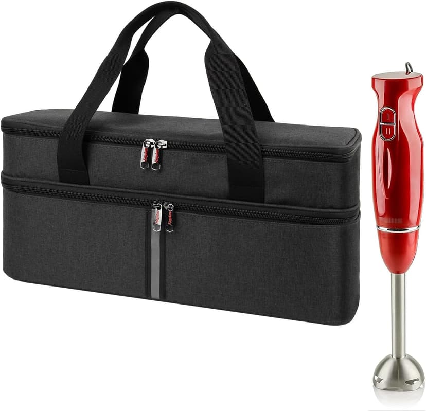 Kingshion Storage bag for Hand Blender, Carrying Case for Immersion Blender Handheld, Stick Blender Travel Storage Organizer (Bag Only)