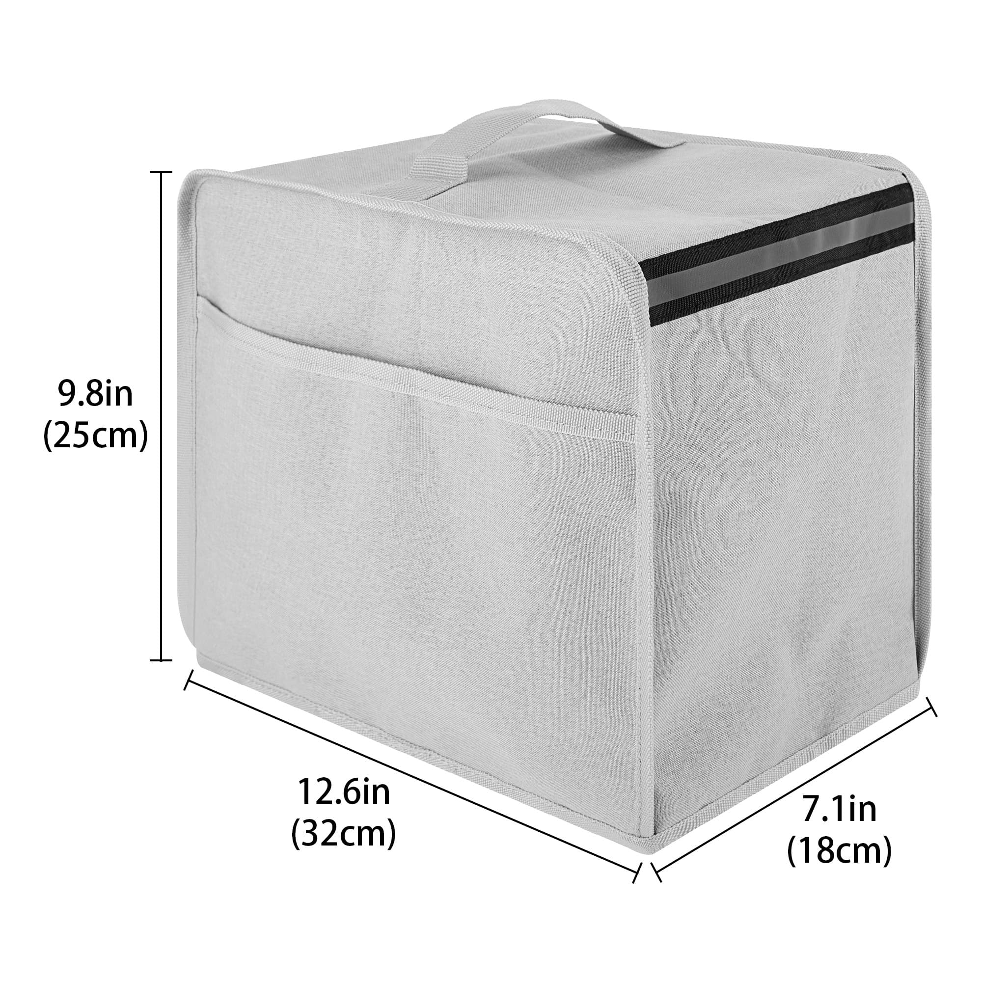 Kingshion Coffee Machine Dust Cover with Pearl Cotton Inner Compatible with Tassimo TAS3102GB, Enhances Protection Cover for Coffee Maker - Light Grey - 2
