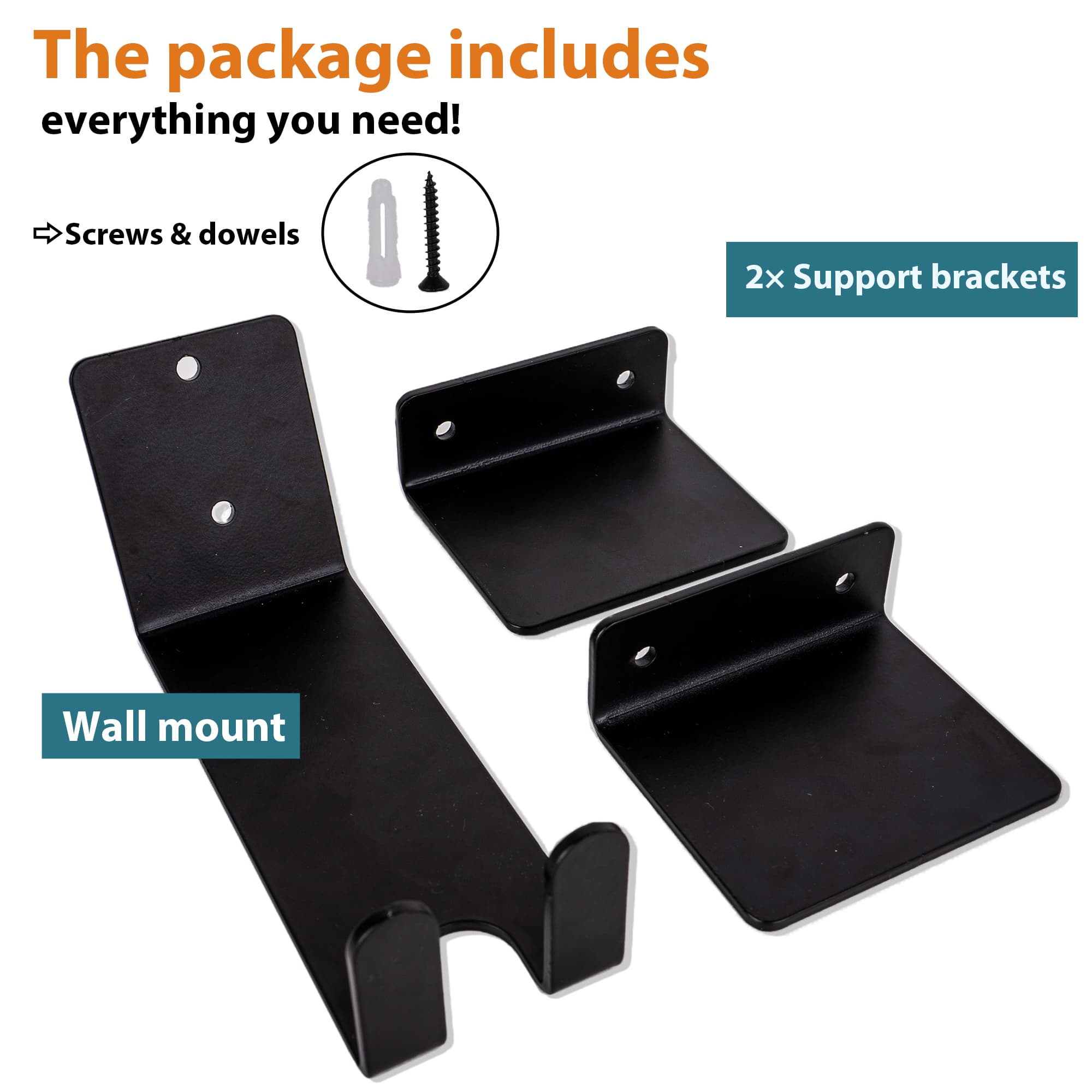 RidingRush Bike Hooks for Garage Wall, Heavy Duty Bicycle Wall Mount Hangers, Space Saving Vertical Bike Storage Racks for Road and Mountain Bikes, Indoor Garage Organization (Black) - 5
