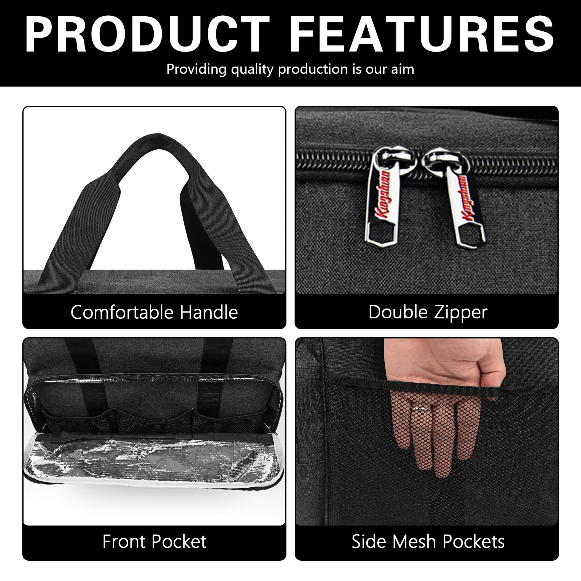 Waterproof Ice Cream Maker Shoulder Bag Compatible with Ninja Swirl by CREAMi NC701, Easy Clean Shock Prevention Travel Carrying Handbag for Ice Cream Machine - 2