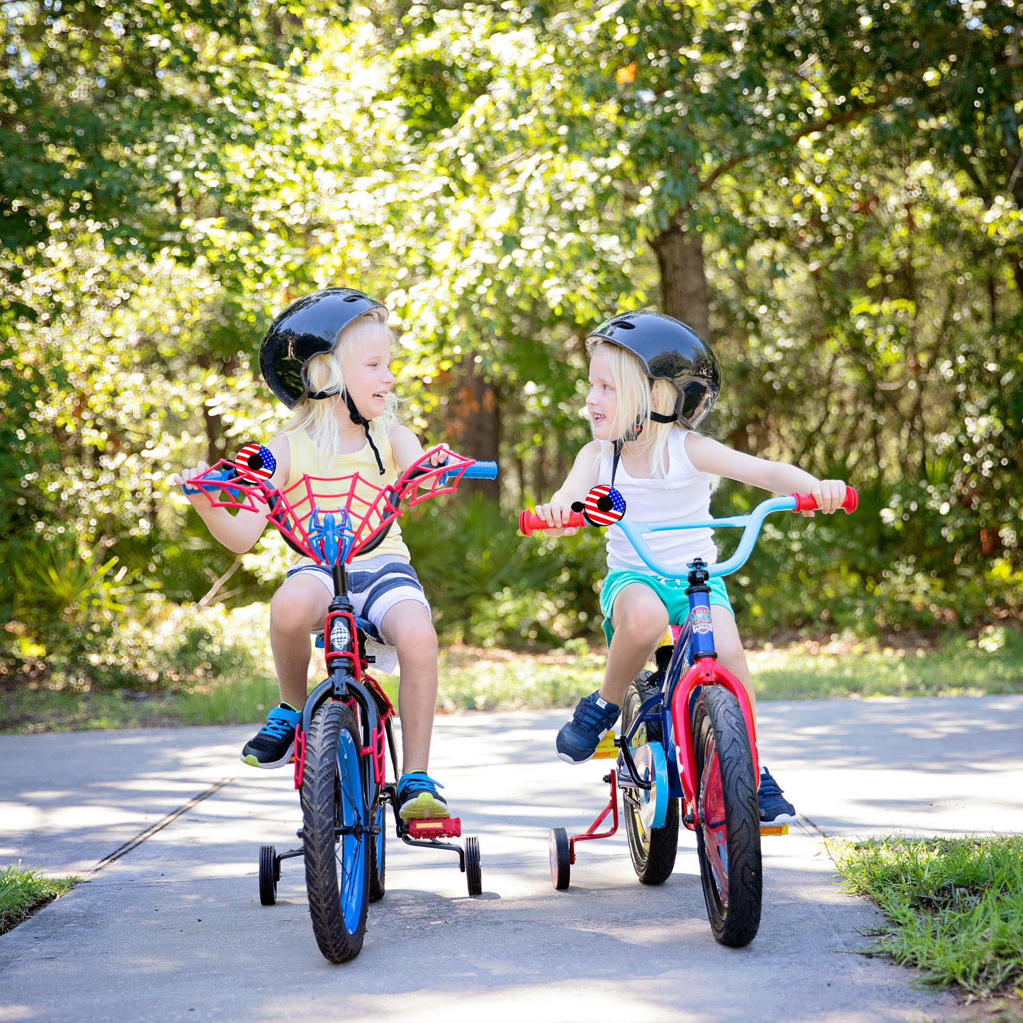 RidingRush Kids Bike Bell – Loud Clear Sound Bicycle Bell for Boys and Girls, American Flag Design, Easy Handlebar Mount for Toddler, BMX, and Cruiser Bikes - 4