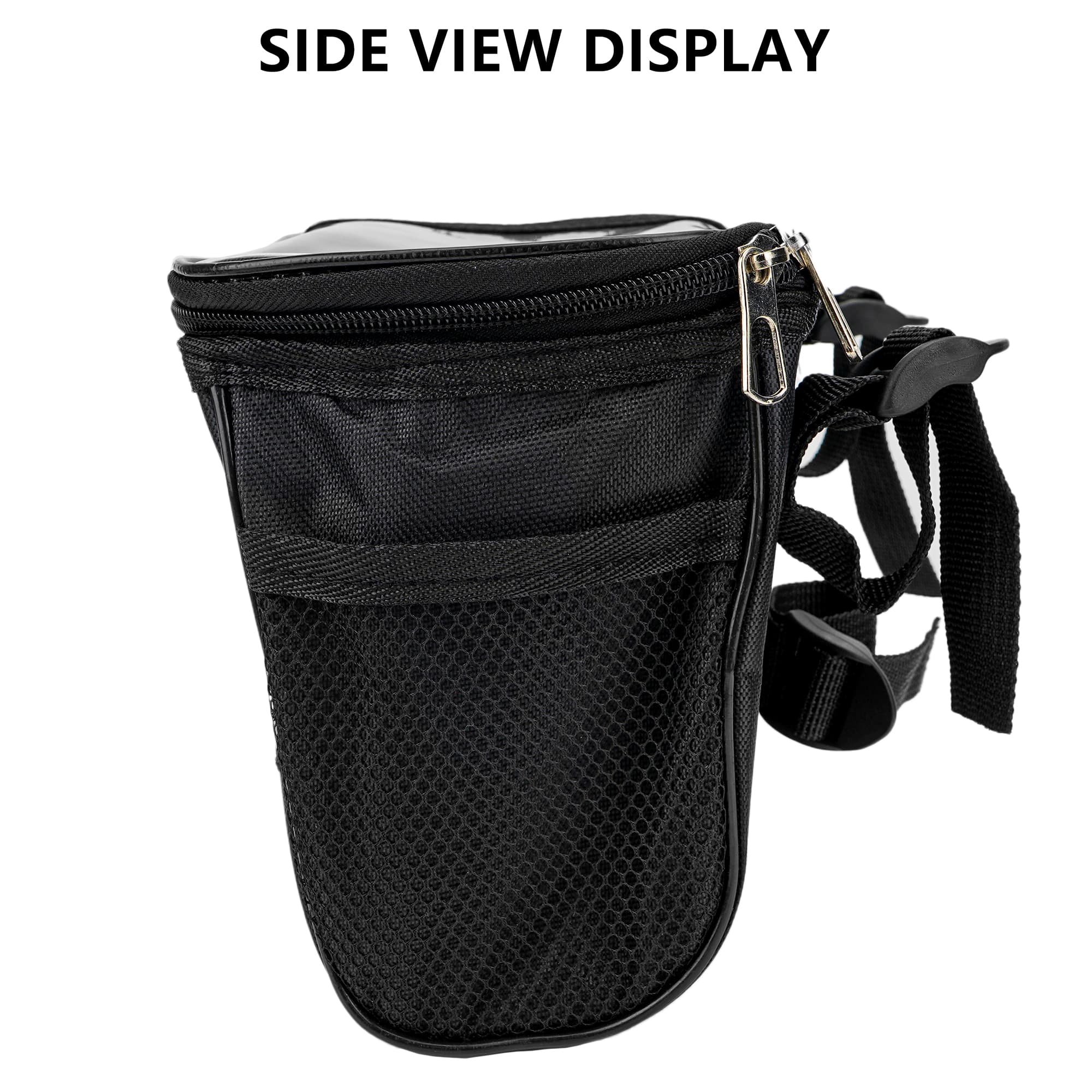 RidingRush Bike Handlebar Bag – Lightweight Bicycle Front Pouch with Reflective Strip, Waterproof Fabric, Easy Installation, Compact Cycling Storage Pack - 5