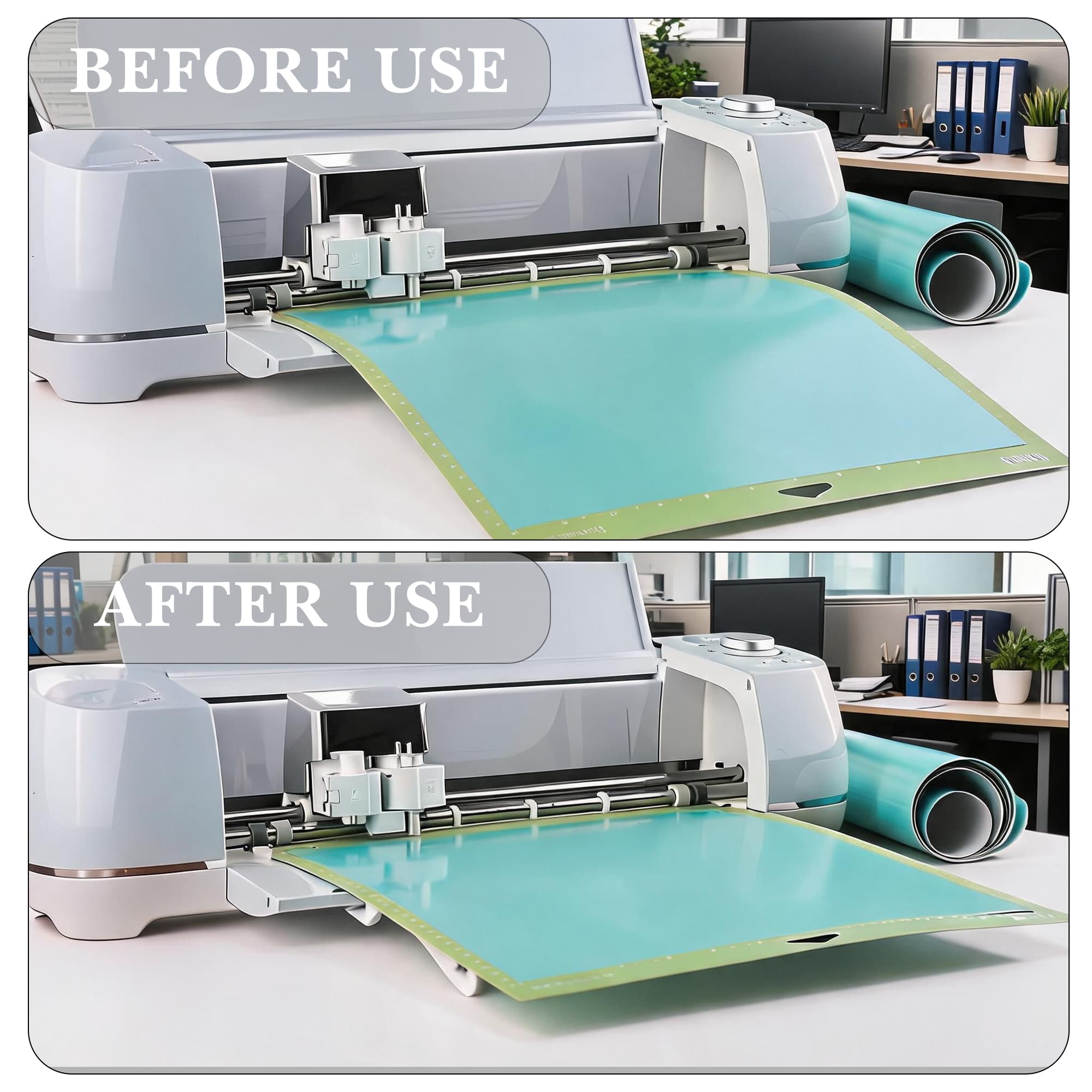 ReignSword Extension Tray & Stand Legs Set Compatible with Cricut Maker 4/3 and Explore 5/Air Series, Cutting Mat Holder & Stable Support Legs, White - 4