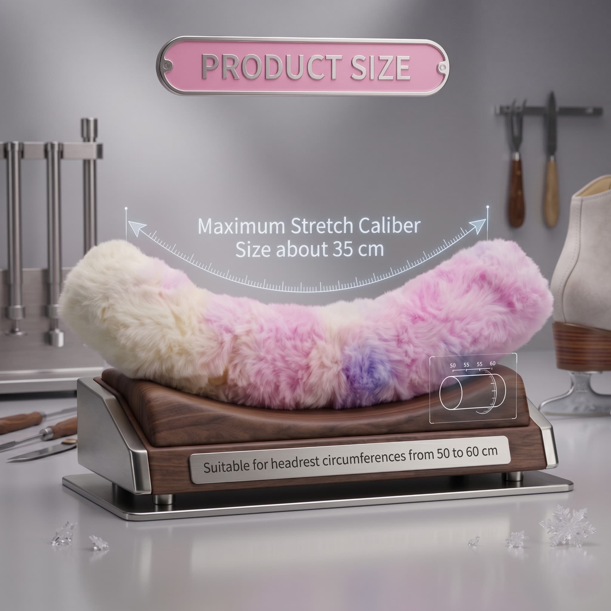 Riding Rush Ice Skate Soakers 1 Pair Plush Blade Covers, Dreamy Rainbow Faux Fur Design, Lightly Thickened 10g Padding, Soft Absorbent Lining, Fits Figure & Hockey Skates up to 12 inch, Skate Accessor - 3