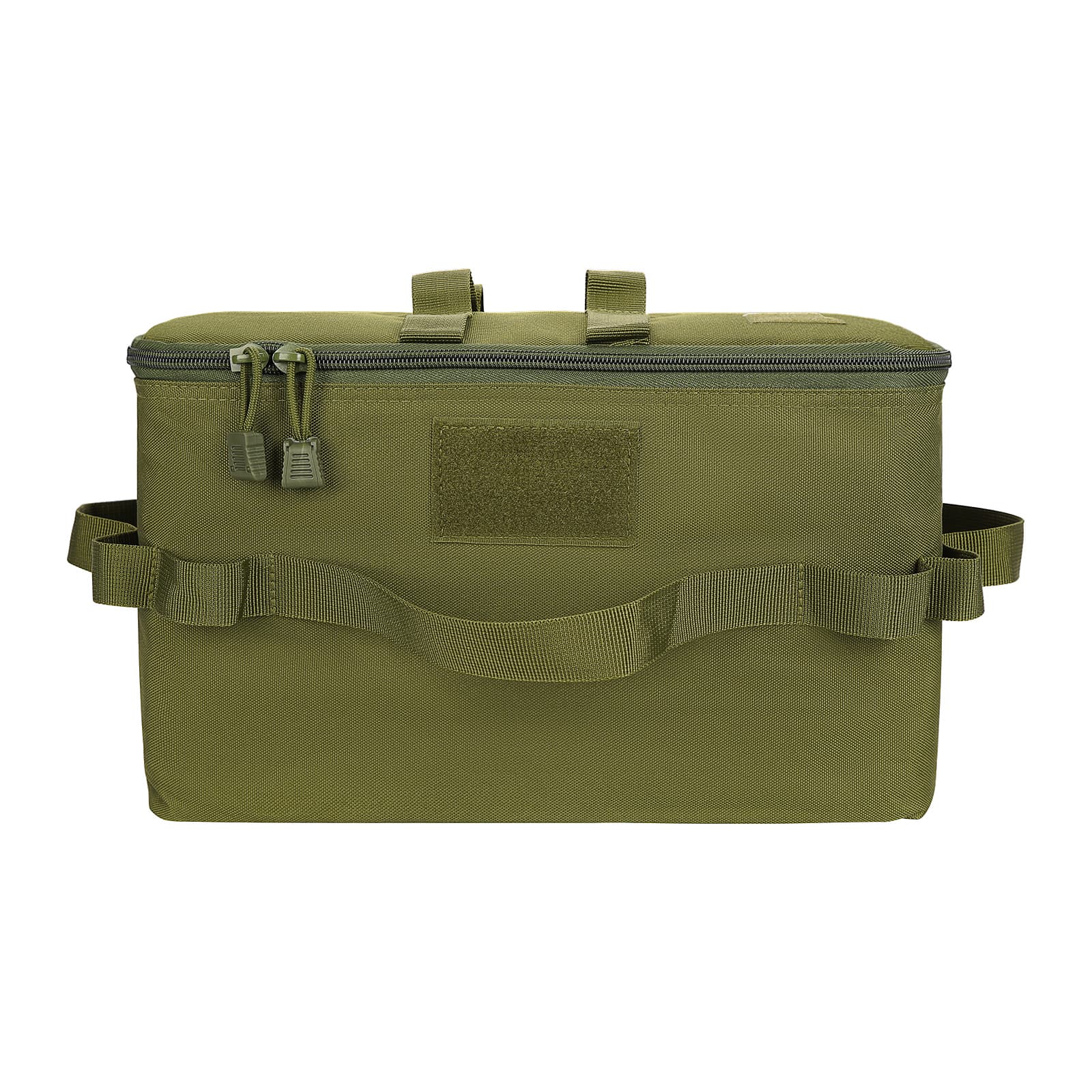 JANKOW Camping Storage Bag, Utility Tote Bag for Camping Cookware Organizer, Trunk Organizer with Shoulder Strap ,Outdoor Garden Tool Bag for Camping, Travel, Picnic, Garage Trunk(Army Green) - 1