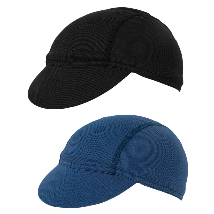 RidingRush Cycling Cap for Men 2 Pack, Breathable Bike Hat Under Helmet, Lightweight Bicycle Caps for Road & MTB Riding, Sun Protection Cycling Hats