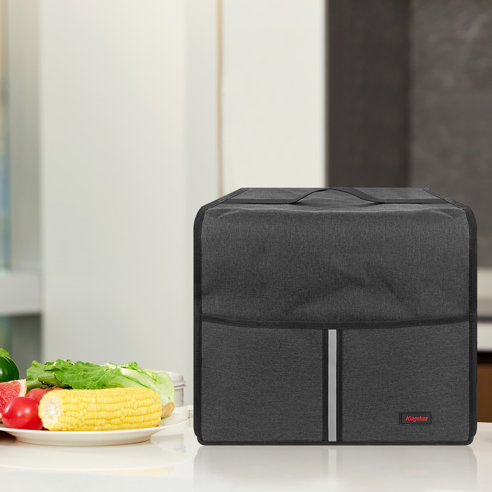 Dust Cover Compatible with TM6/ TM5 /TM31, Waterproof Padded Oxford Cloth Cover for Kitchen Mixer Machine - Dark grey - 5