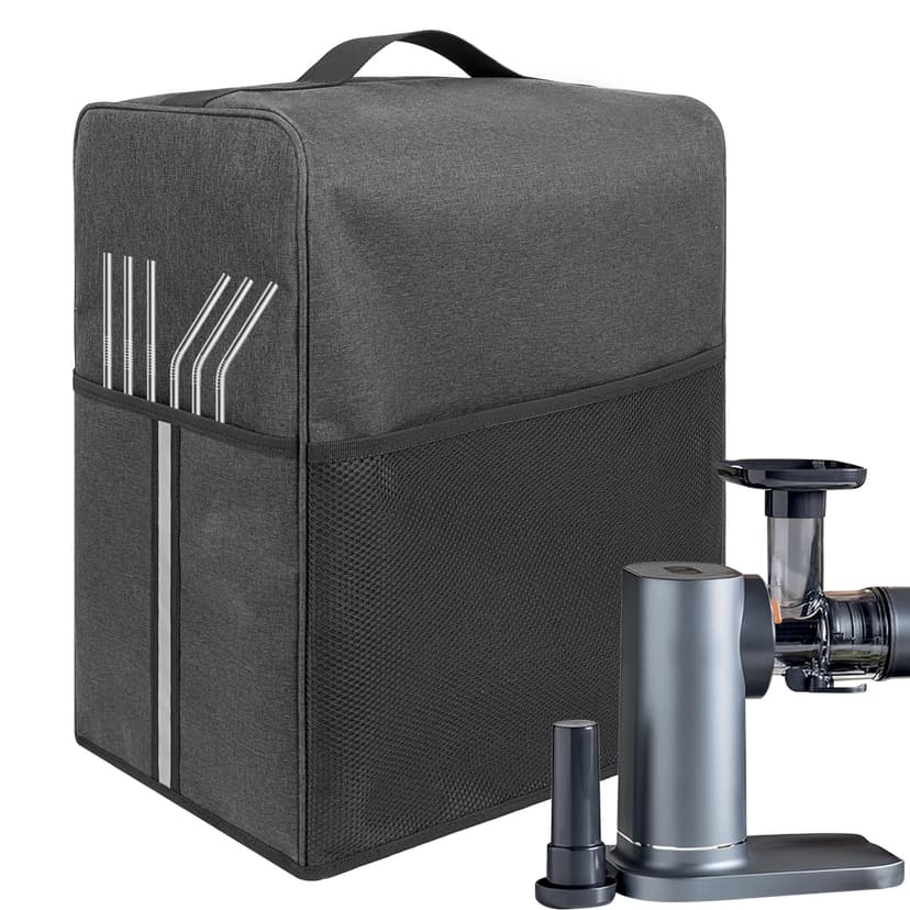 Juicer Cover, Waterproof and Dustproof  Protective Cover Compatible with Ninja JC151 and  Ninja NeverClog Cold Press Juicer, 12.6 "L x 7.9 "W x 15.7 "H - Dark grey