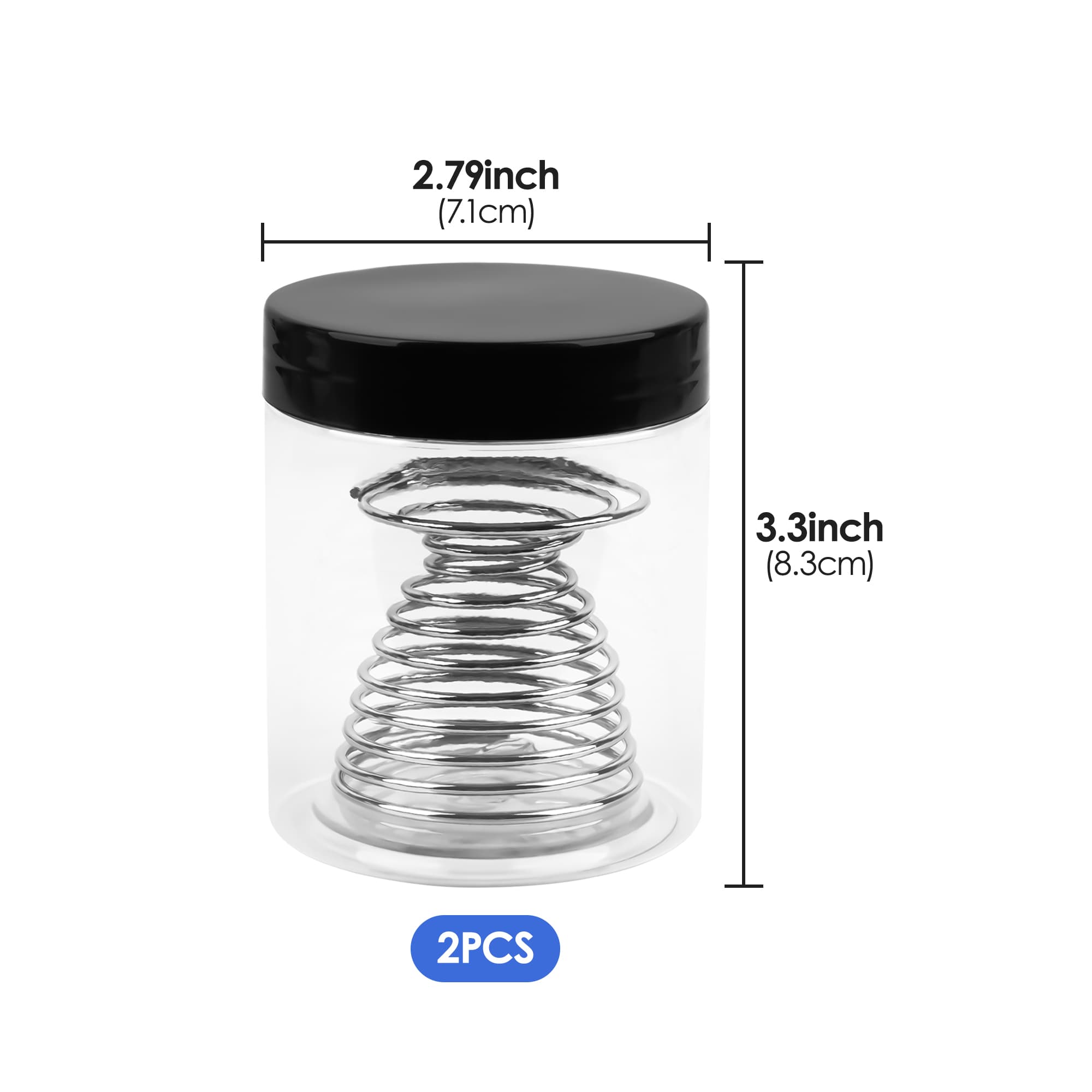 ReignSword 2 Pack Paint Brush Washer, Brush Cleaner Cup with Removable Spring Coil for Acrylic, Oil, Watercolor Painting, Artist Cleaning Tool Container - 4