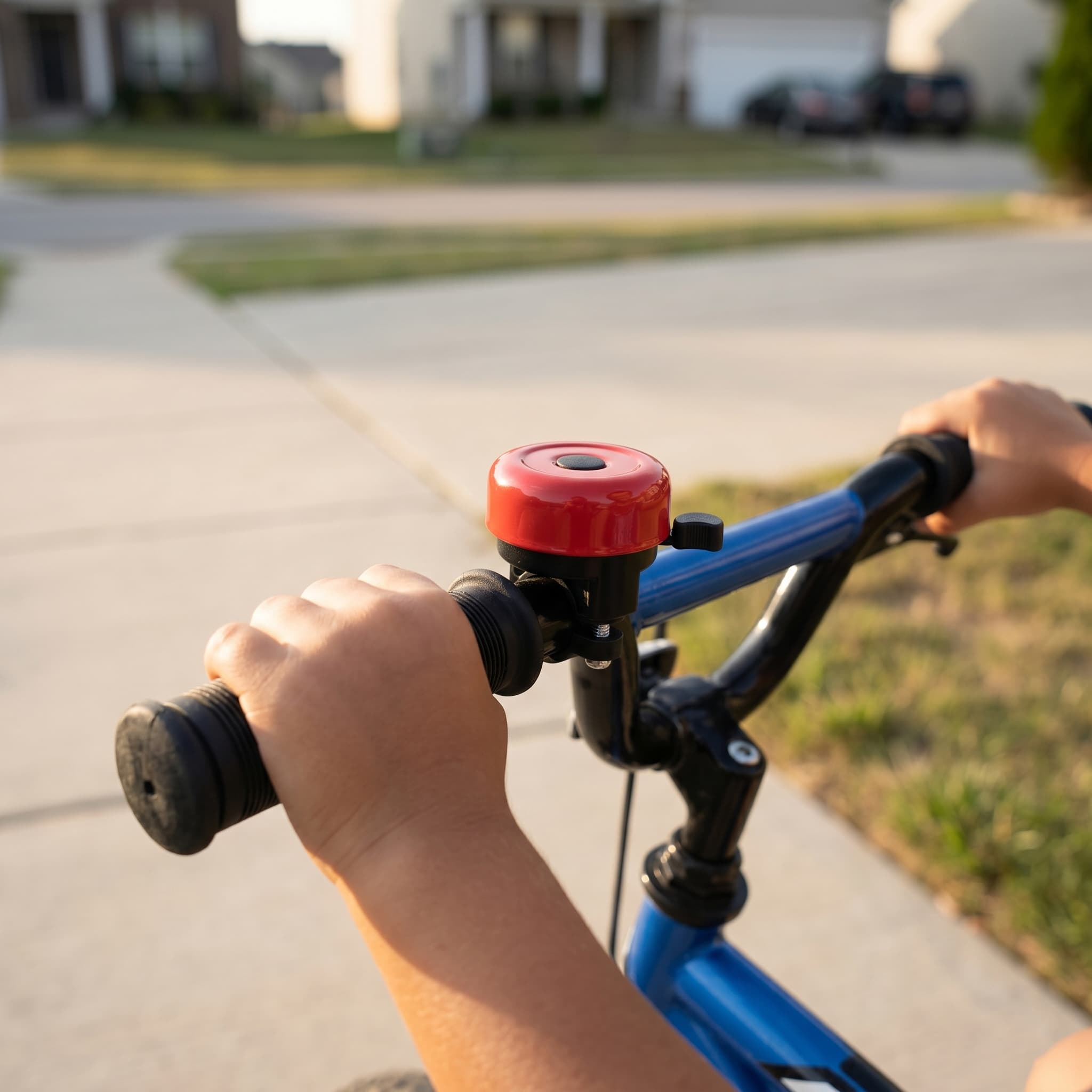 RidingRush Bike Bell for Kids – Cute Bicycle Bell for Boys & Girls, Easy-to-Install Handlebar Bell for Kids' Bikes & Scooters, Loud Ring Sound, White - 5