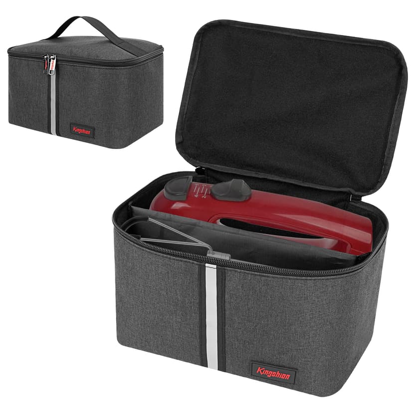 Kingshion Hand Mixer Carrying bag for KitchenAid Mixers - Compatible with 5/6/7/9 Ultra Power Speed Models, Travel Storage Box with Handle for Mixer Accessories (Case Only)-Dark Gray