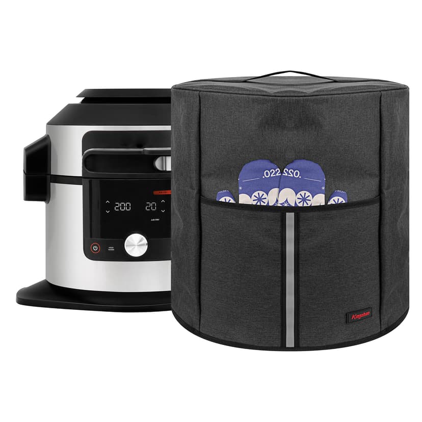 Foodi Multi-Cooker Dust Cover with Top Handle & Accessory Pocket - Compatible with ‌ MAX 15-in-1 SmartLid Multi-Cooker 7.5L Electric Pressure Cookers Protective Cover - Dark Grey (OL750UK)