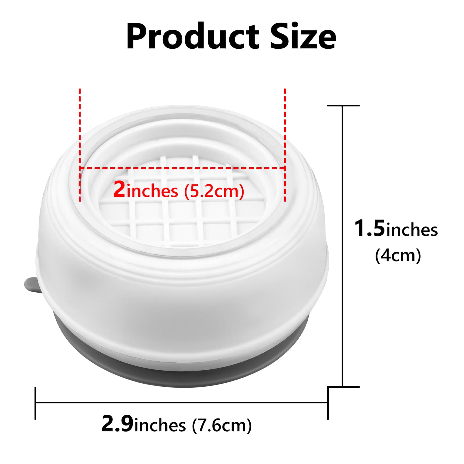 ReignSword 4 Pcs Anti Vibration Pads for Washing Machine, Dryer Foot Pads, Noise Reduction Washing Machine Mat, Shock Absorption (White) - 1